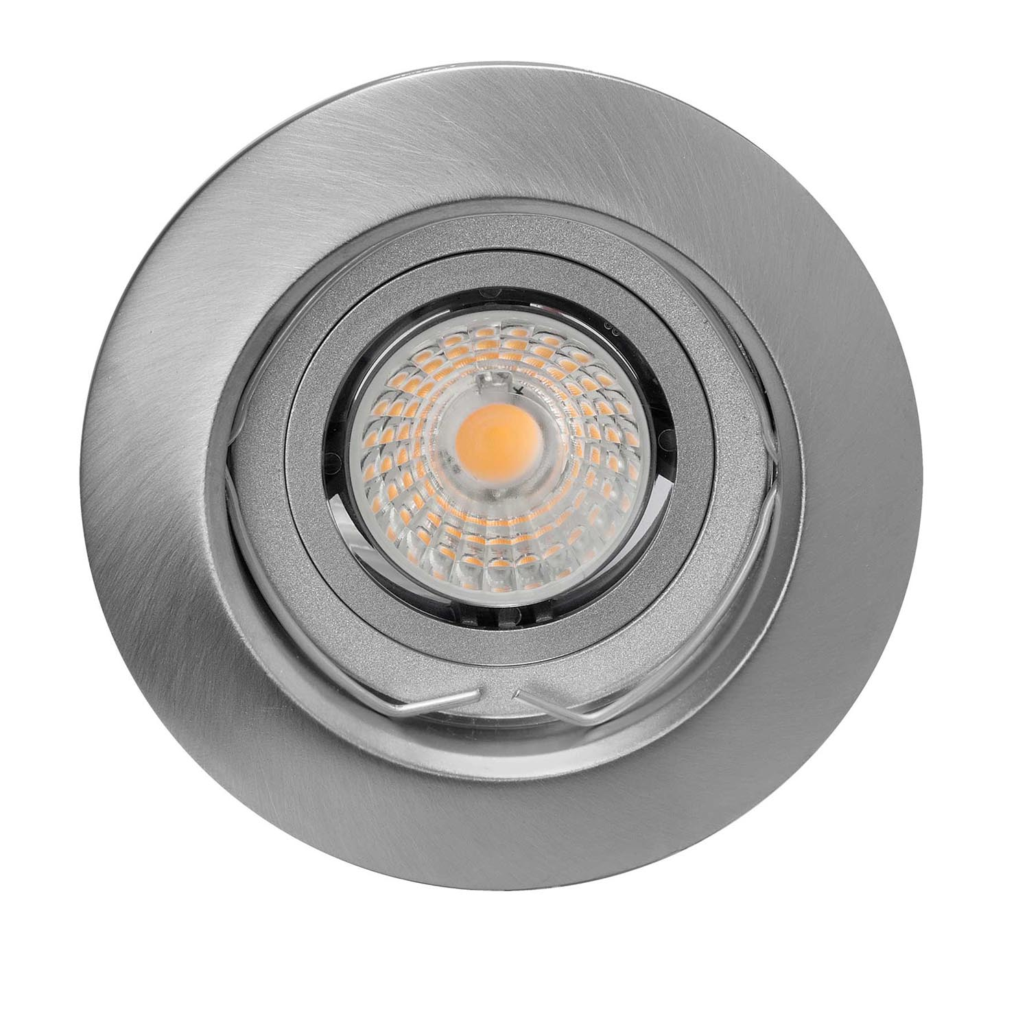 Led inbouwspot RVS-look ReFlex led5 5W/230V 3000K3 38°380lm richtbaar
