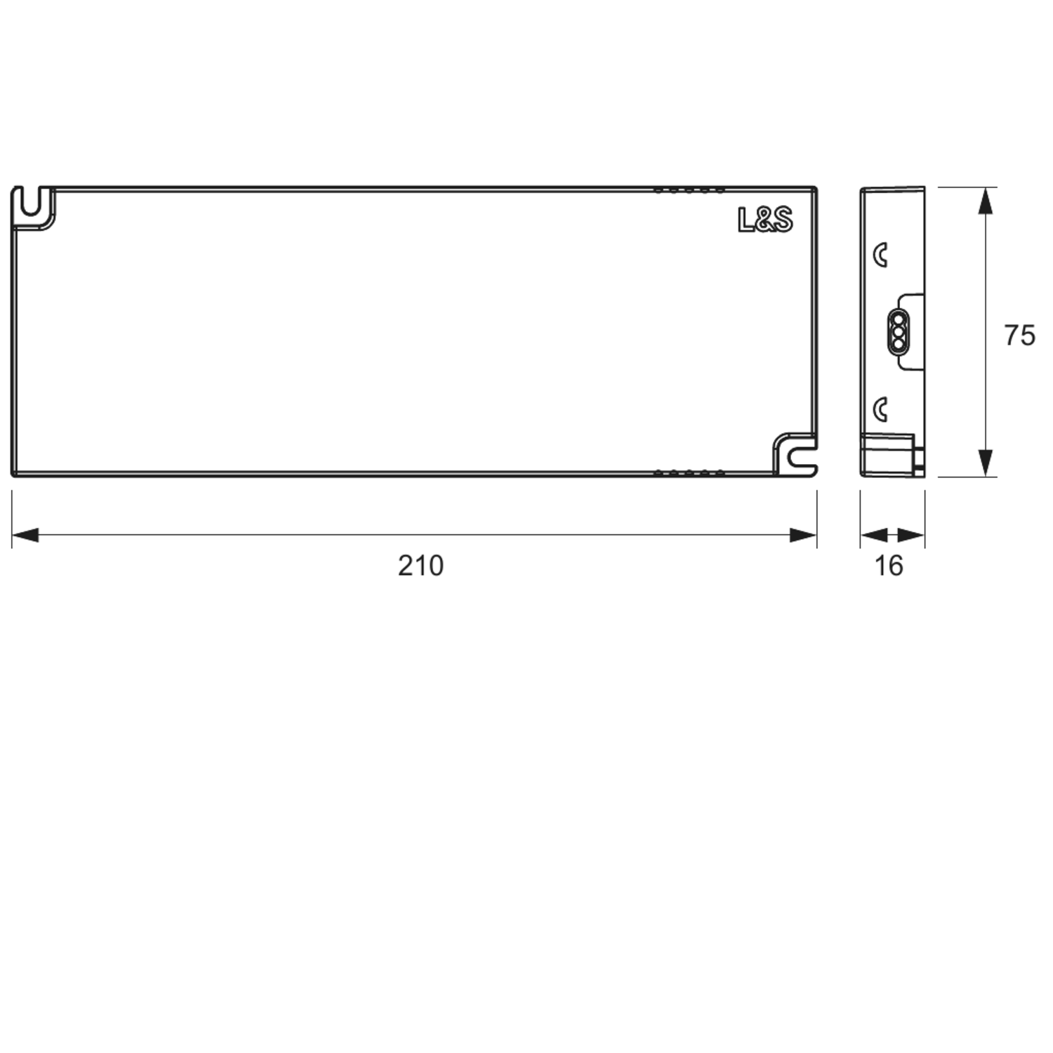 Mec Driver Led transfo 120W 24V sans câble 