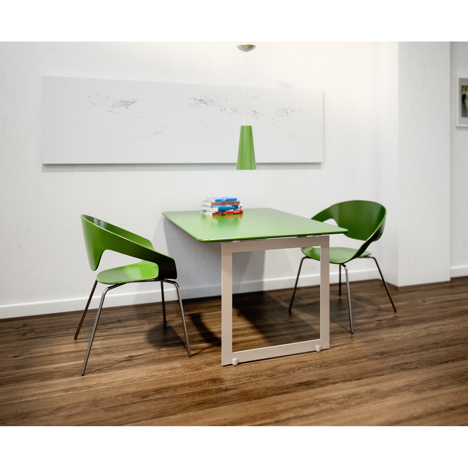 Pied milano pr table fixe inox 690x700mm  