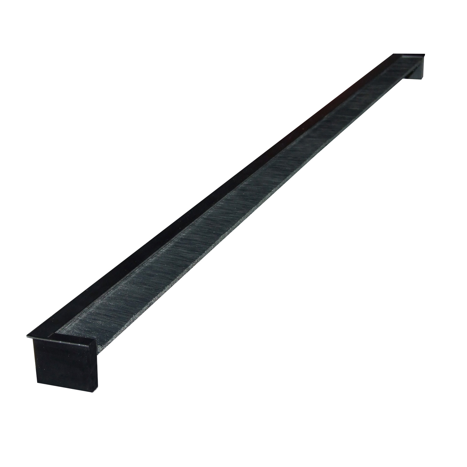 Passe cable Exit noir 800x34x25mm avec brosse  