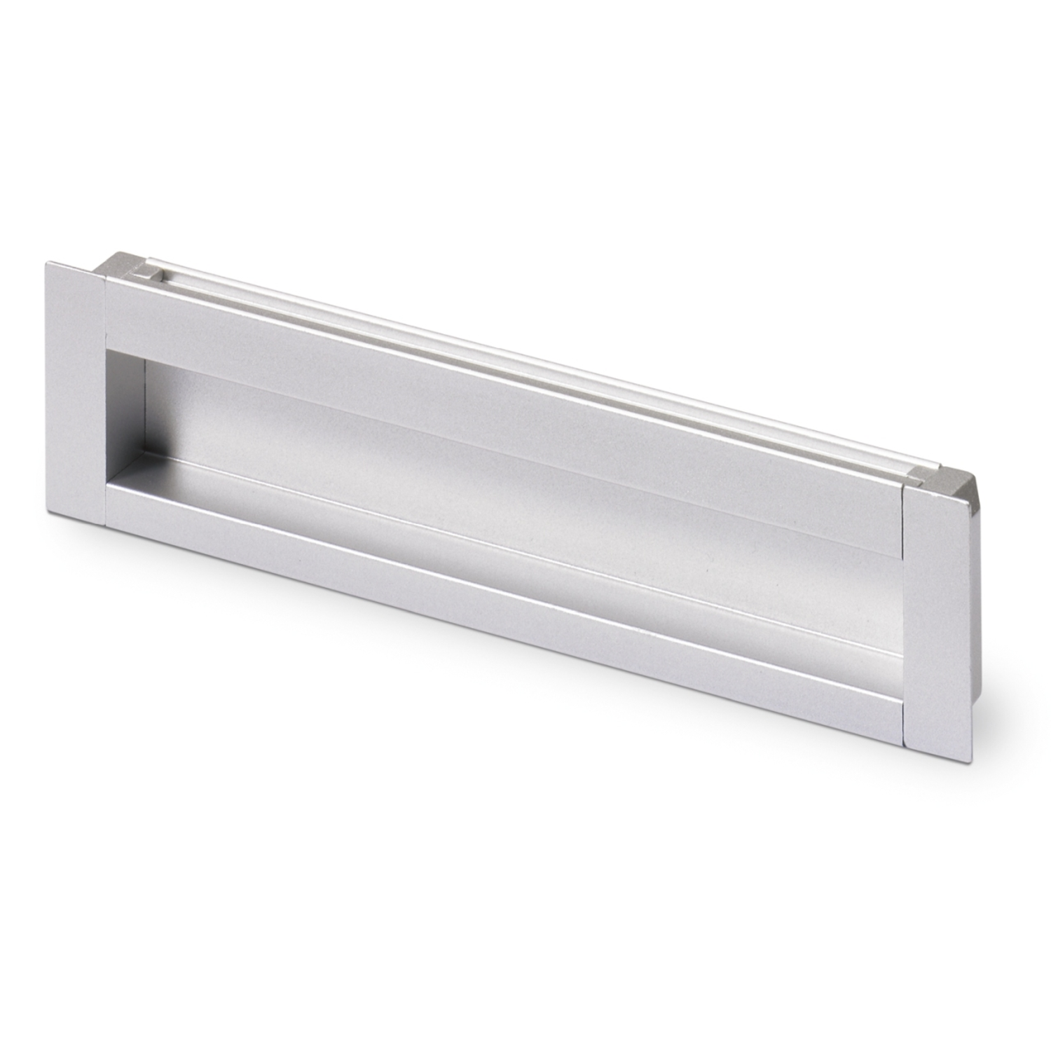 Poignée d'insertion Nidum, entraxe de perçages 96, L 111 mm, B 35 mm, aspect aluminium