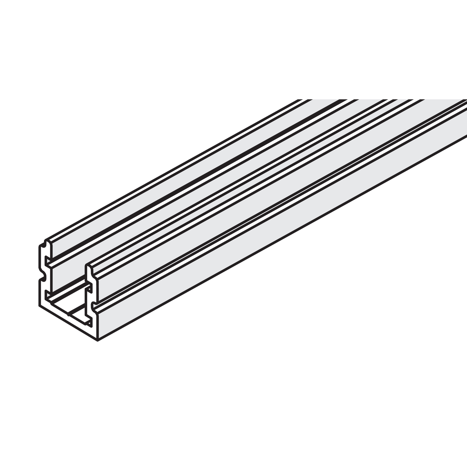 Hawa Variofold 80 h rail guidage 600mm