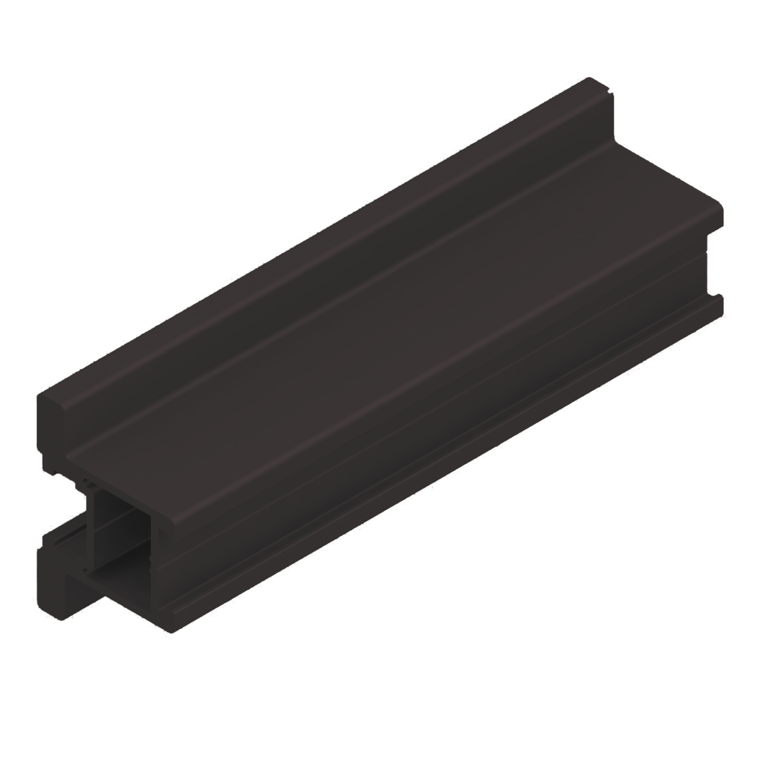Vertikaal profiel TRBase25 Floor 2.9m zwart