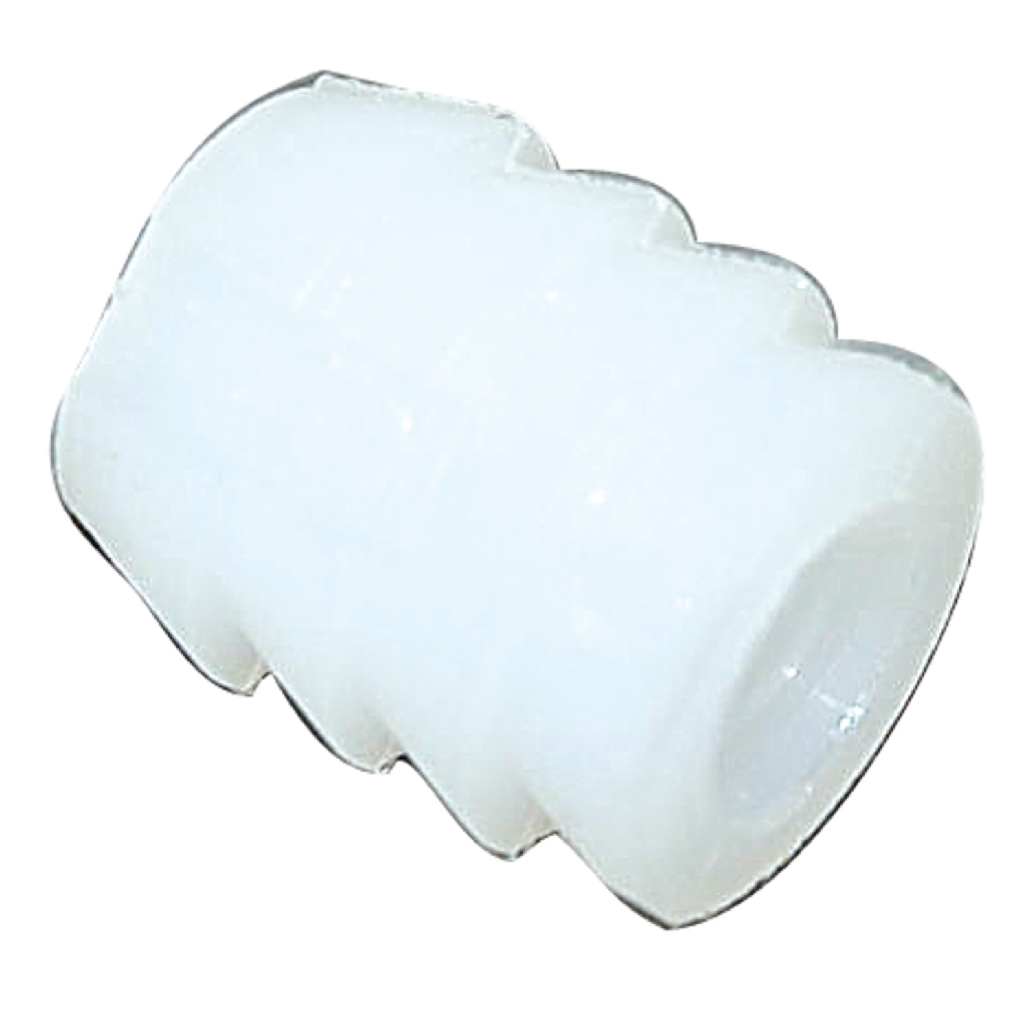 Moufle d.10mm int.M6 - 11mm blanc 