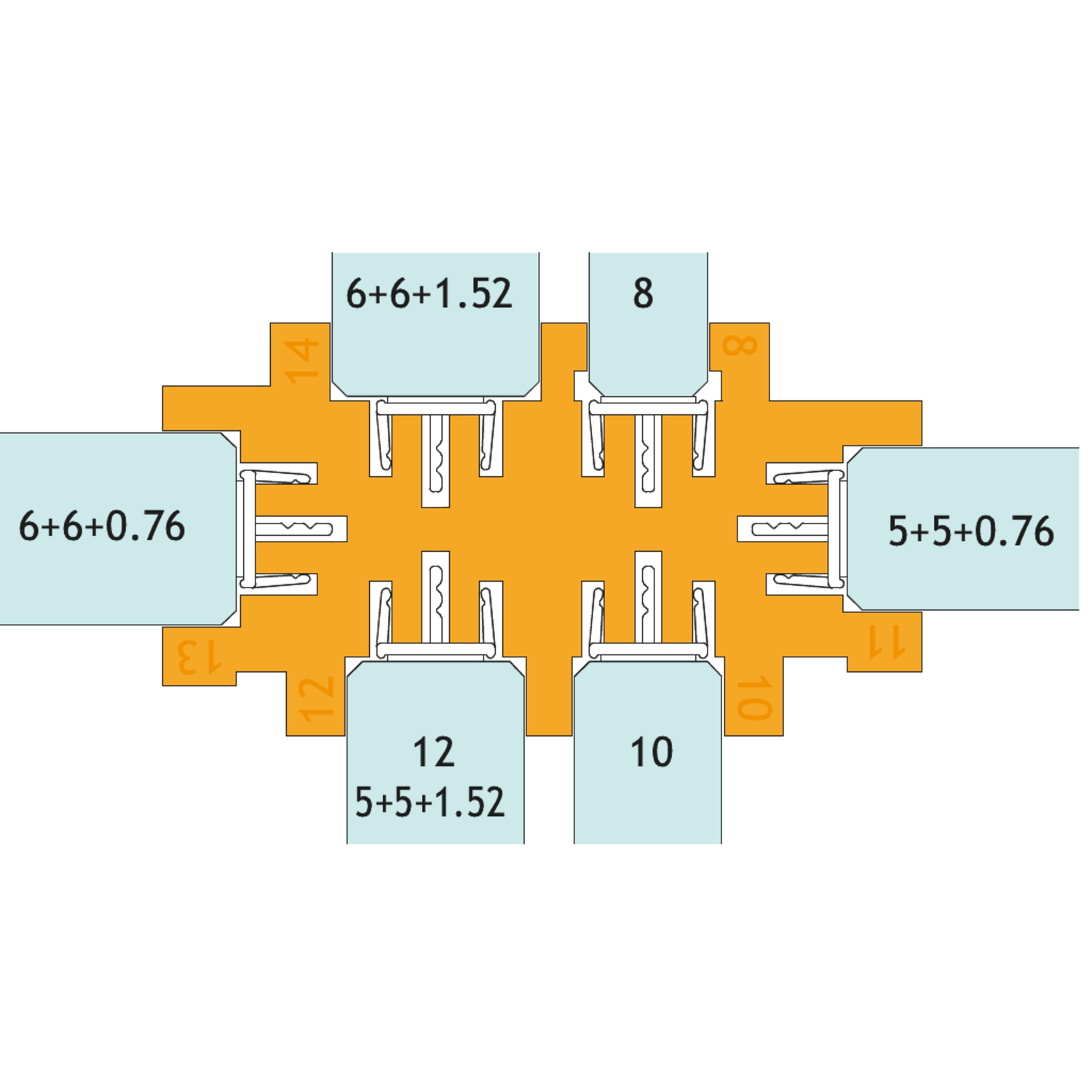 Gabarit de pose GSL3000, orange
