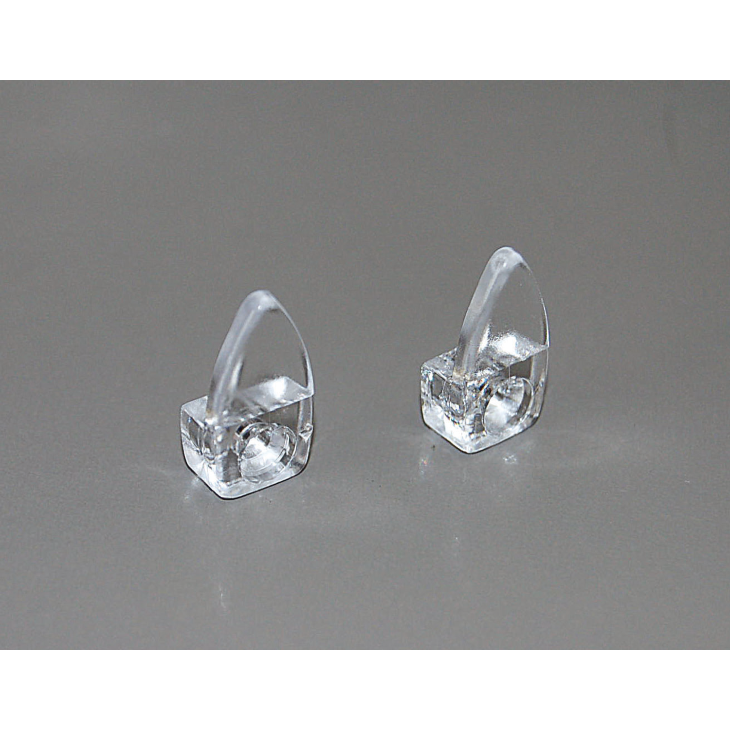 Spiegelhouder glasklaar 4mm te schroeven