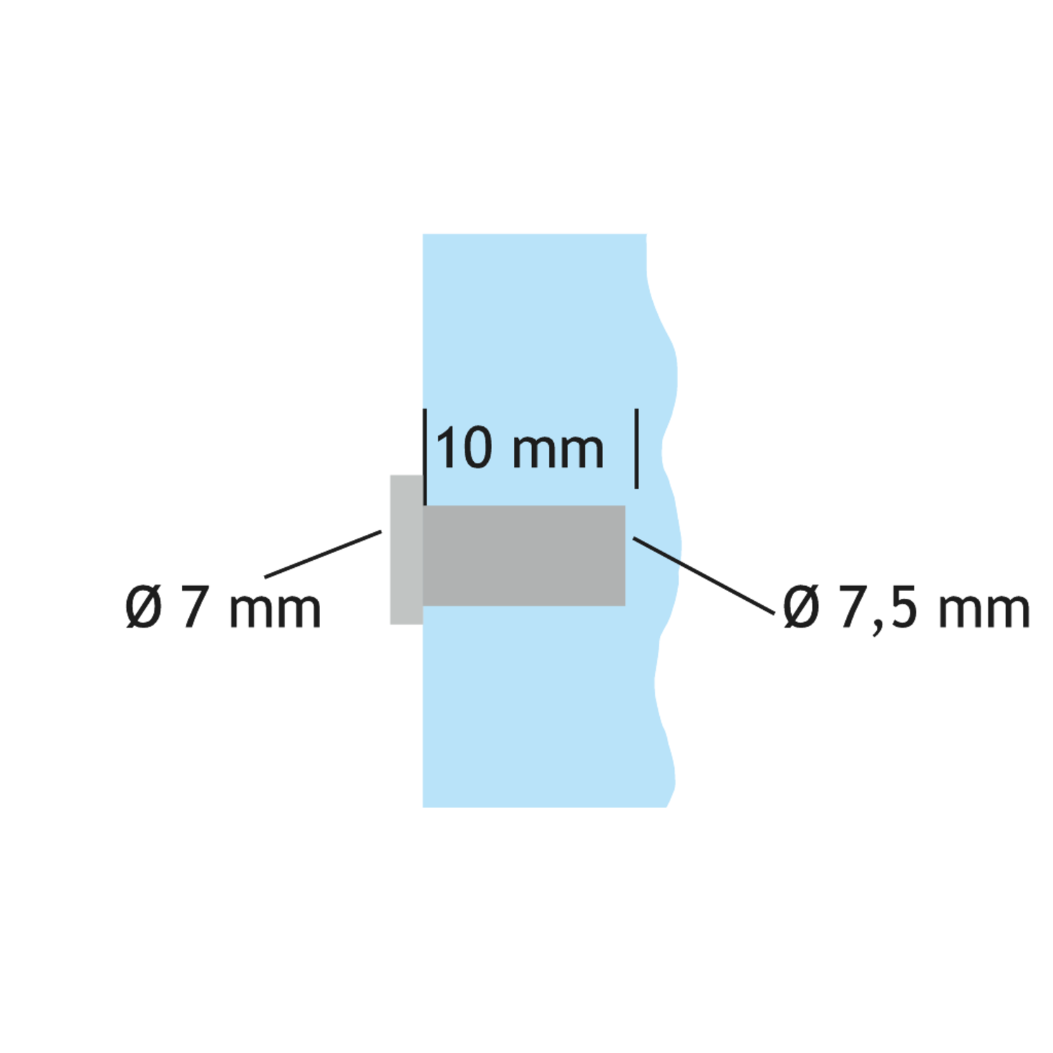 Douille 753 zingué