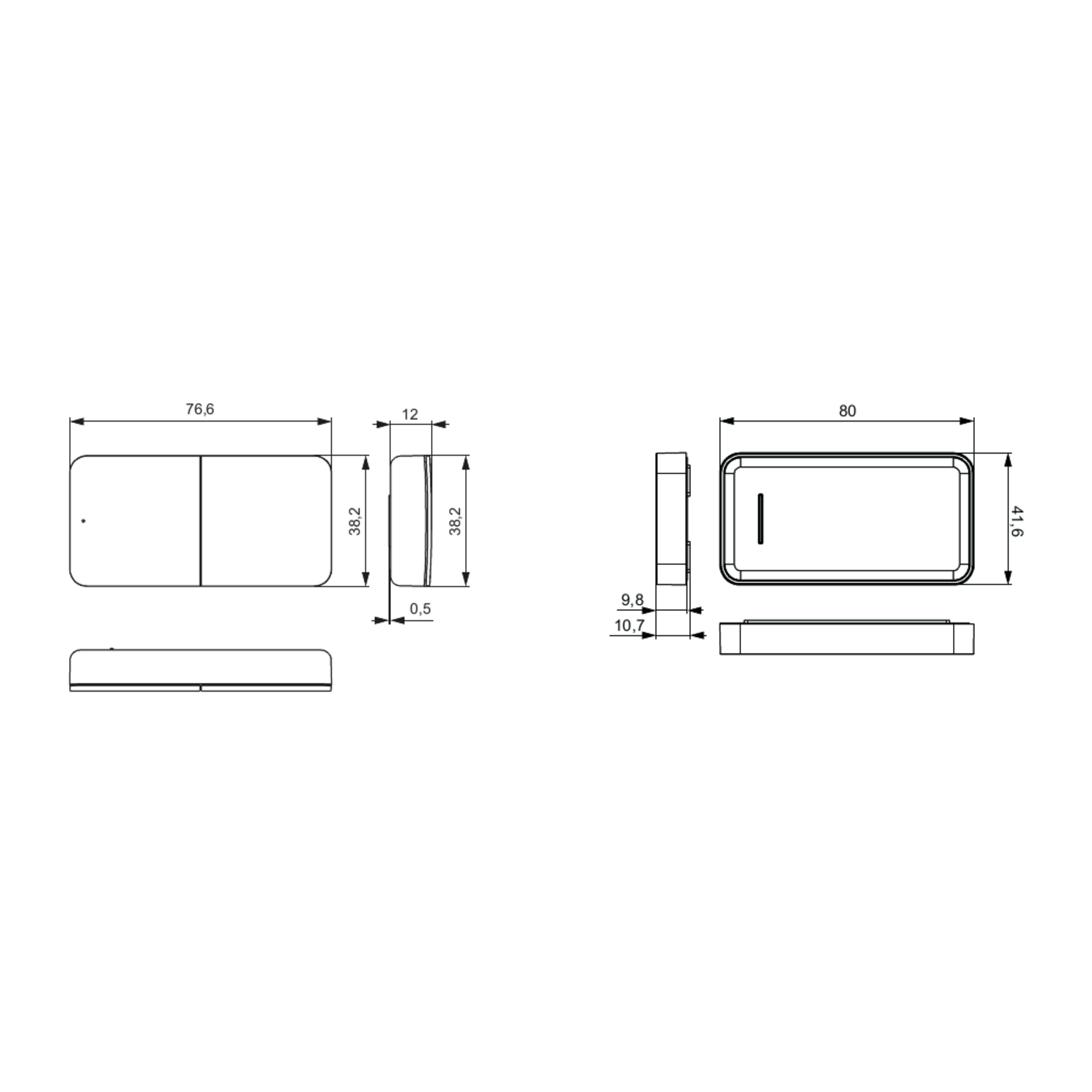 Mec Driver télécommande blanc 1 + 4-canaux 