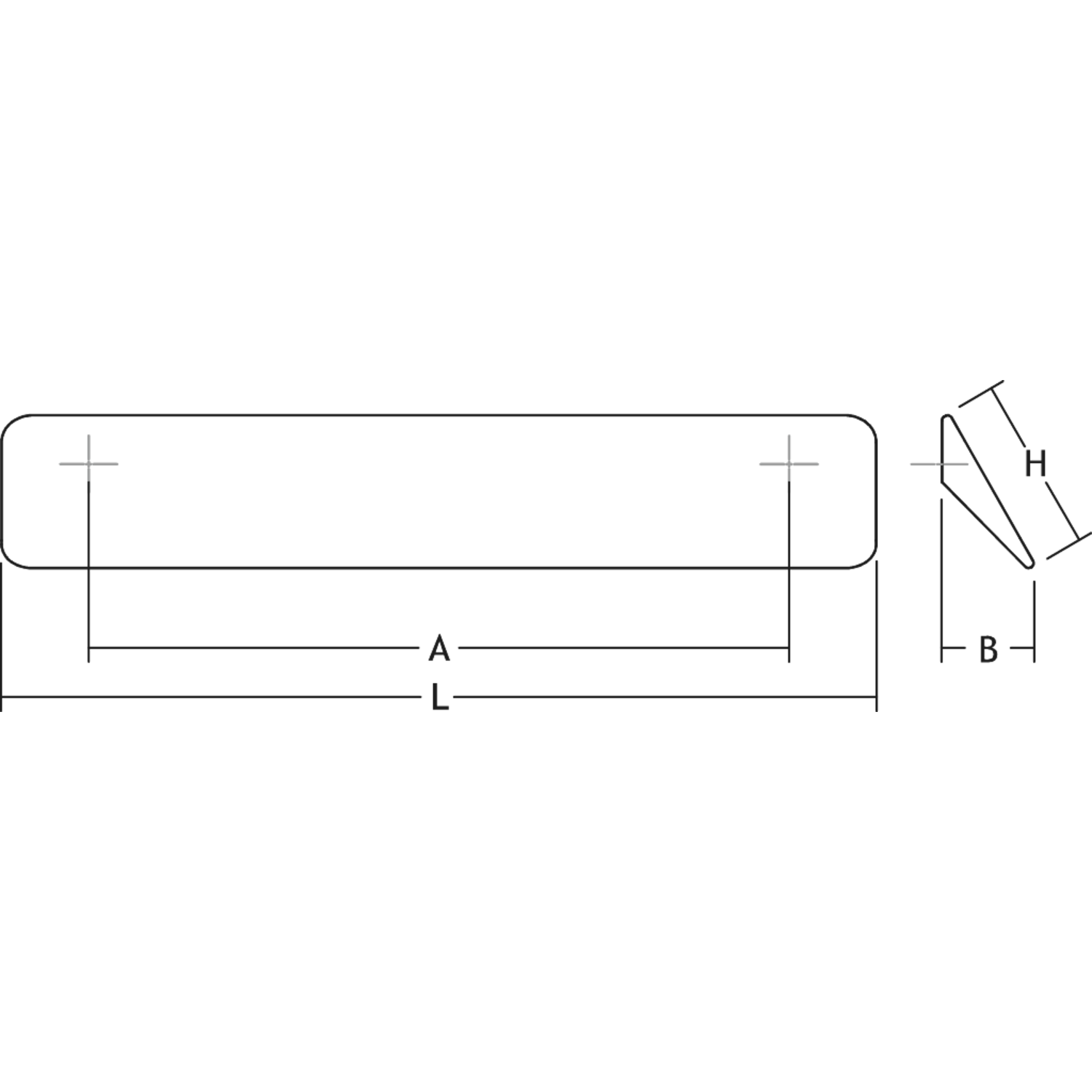 Poignée switch ea160 l200 zamac blanc mat 