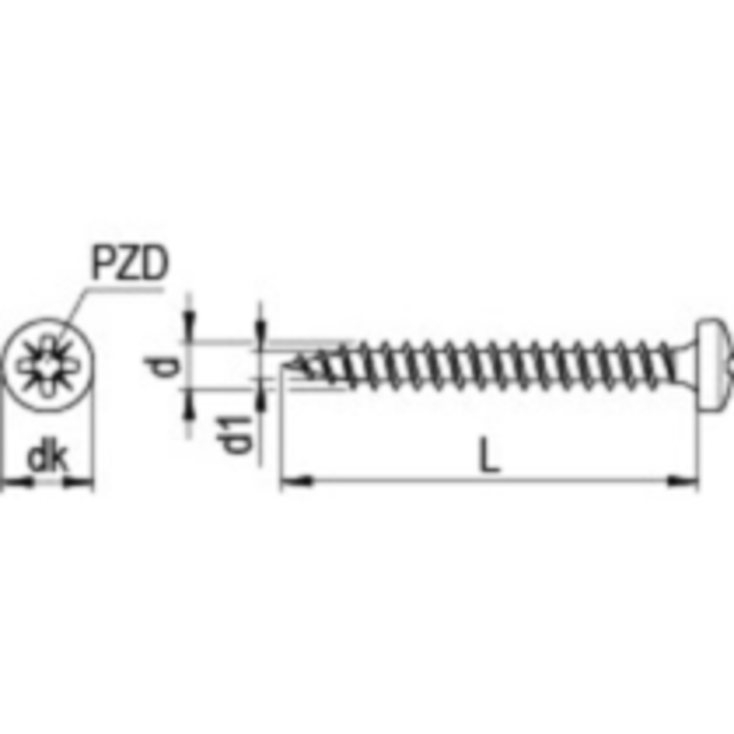 Panhead houtshroef 3.5 x 20