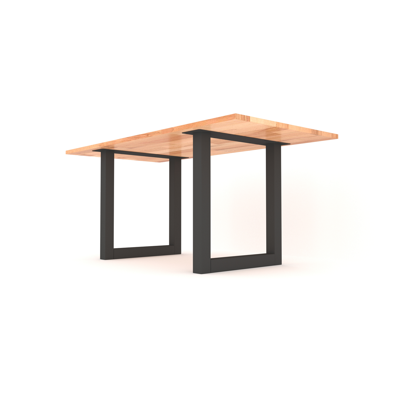 Piètement u 80 x 80 mm noir mat h.870 x l.780 mm 