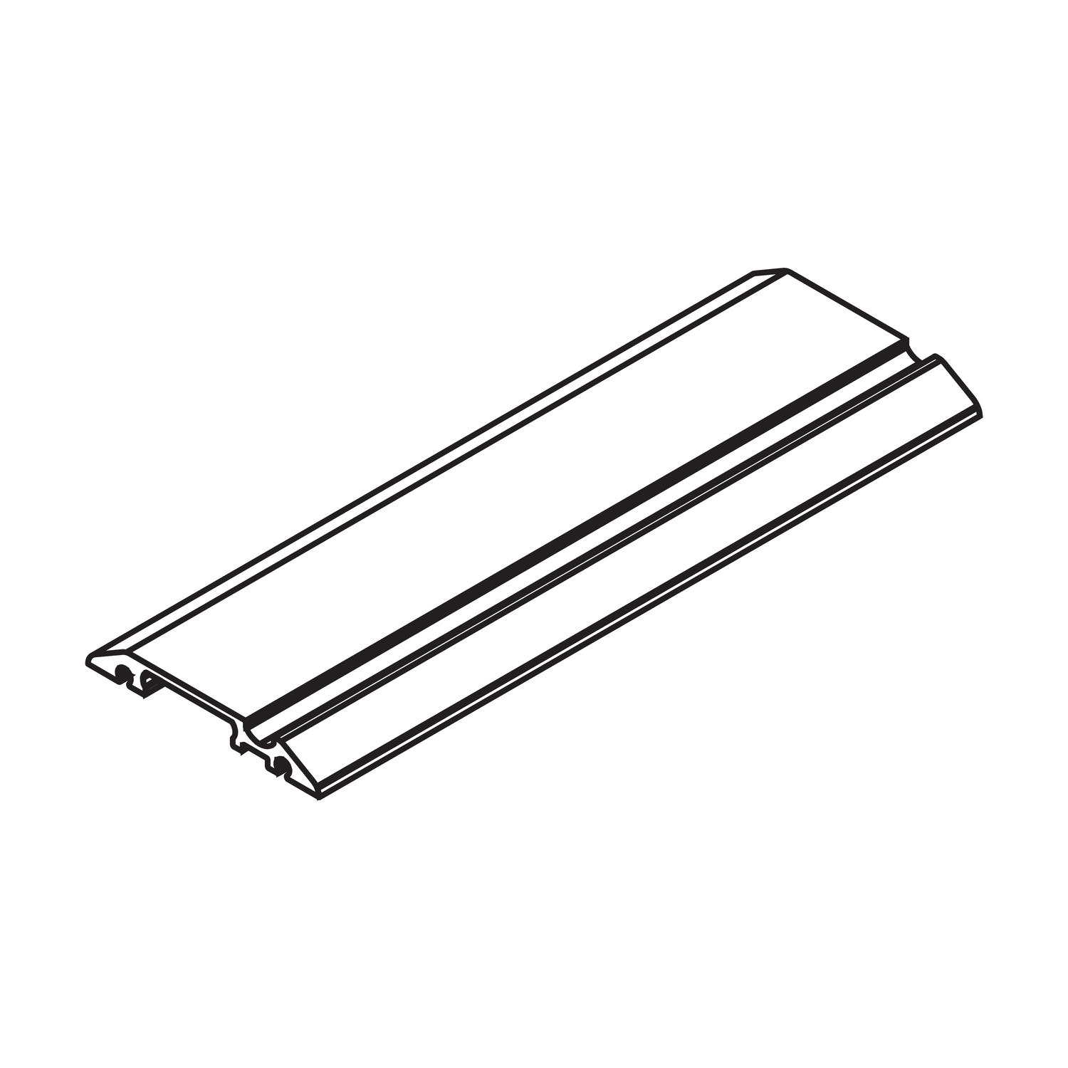 Hawa Ordena F rail inférieur simple 2500 mm