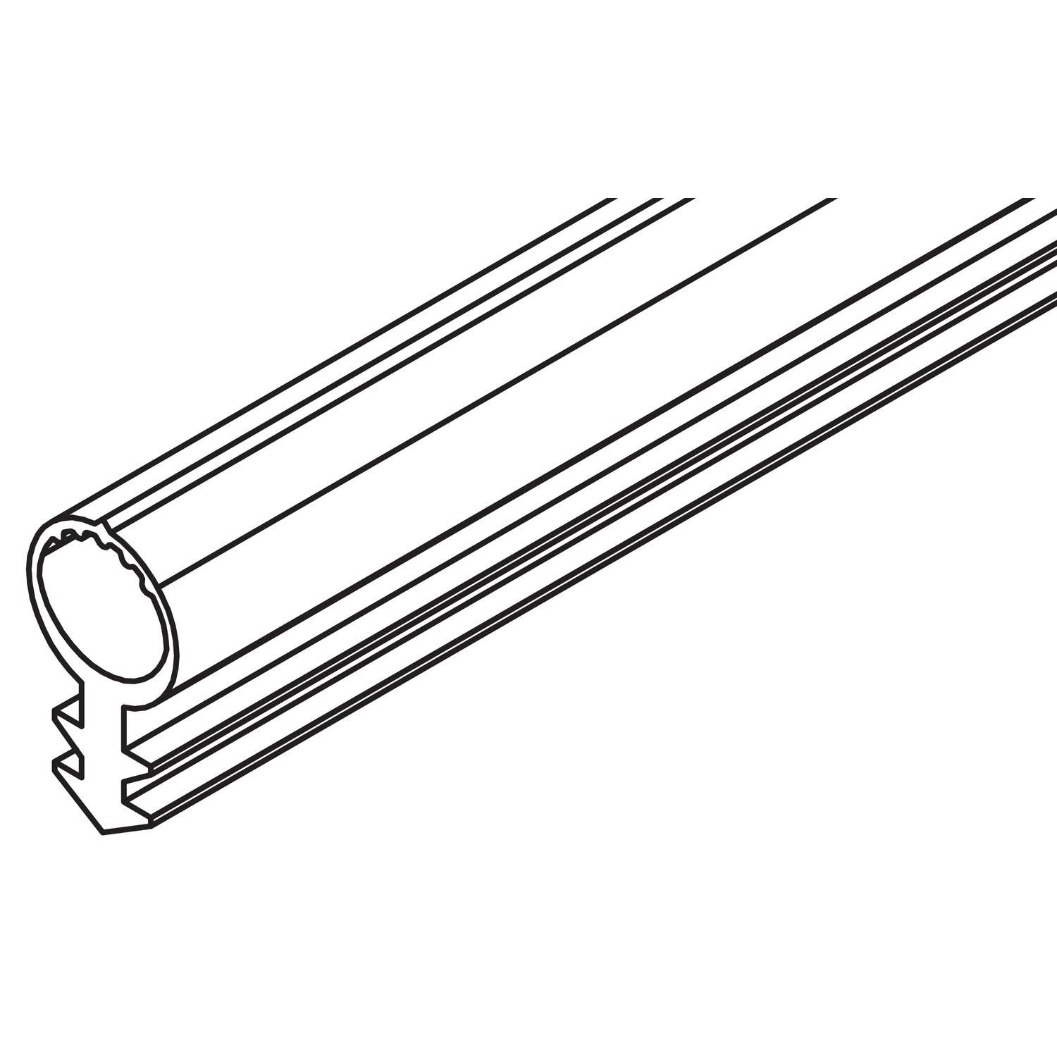 Hawa Variofold/Centerfold joint d'étanchéité zwart 10m