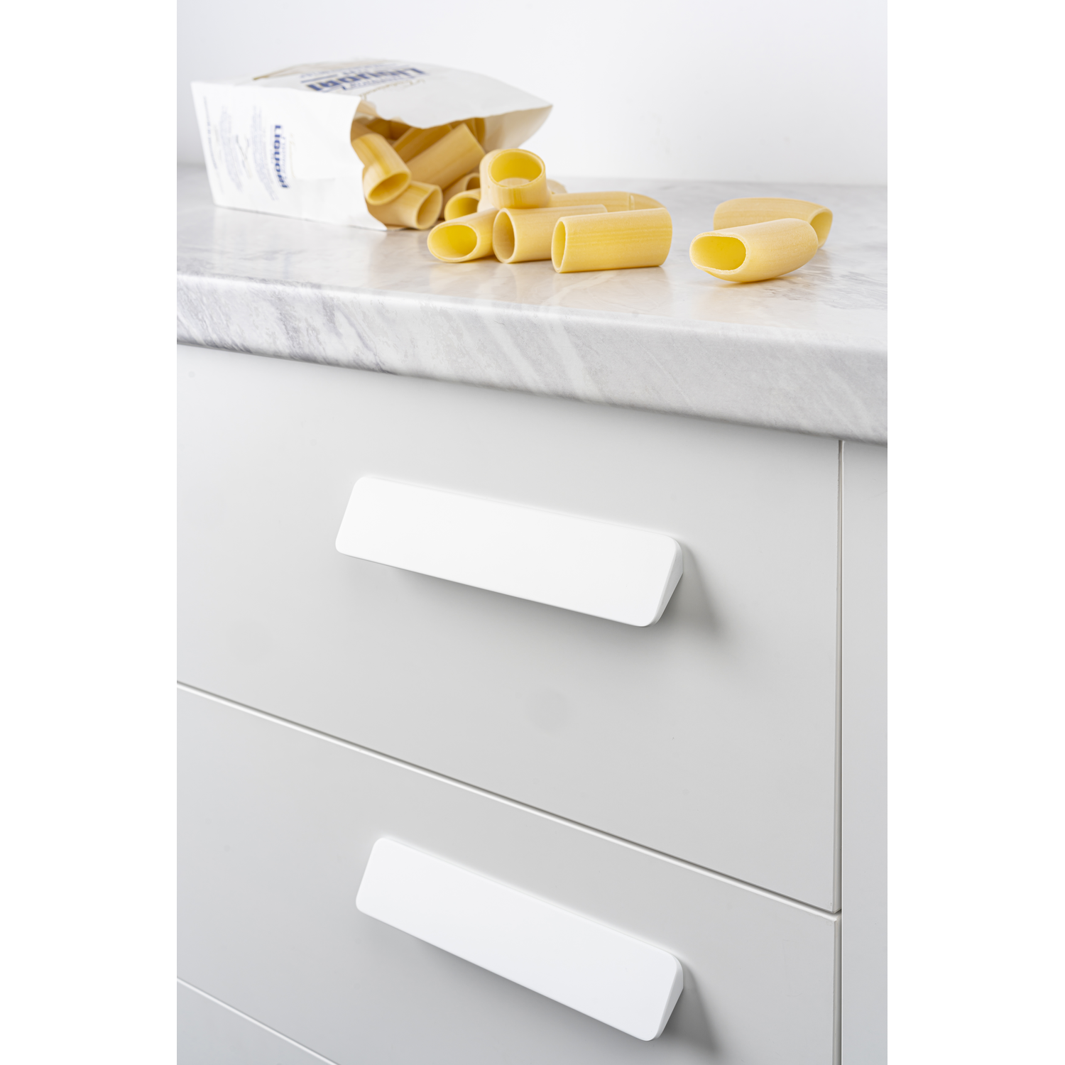 Poignée switch ea160 l200 zamac blanc mat 