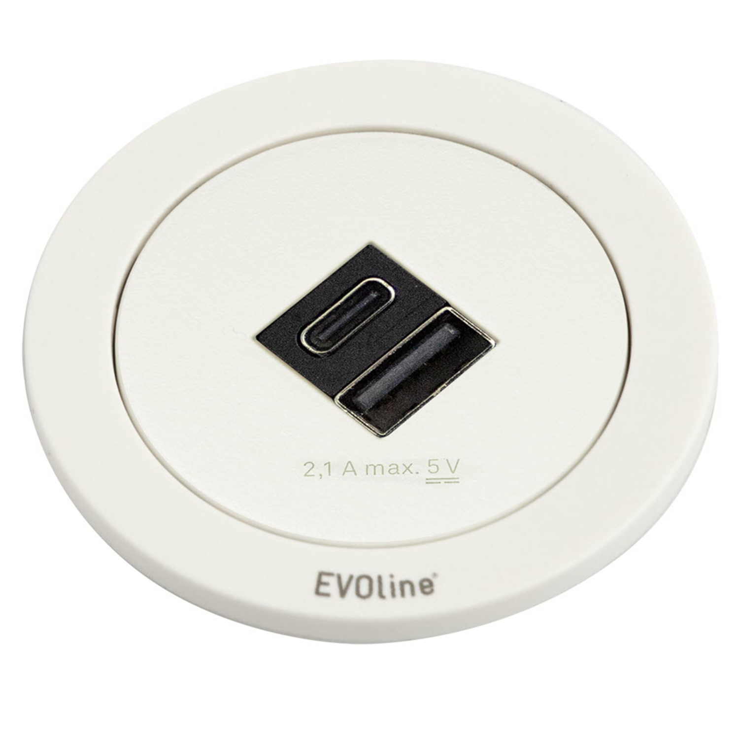 Evoline One usb a/c charger 5v 2.1a wit