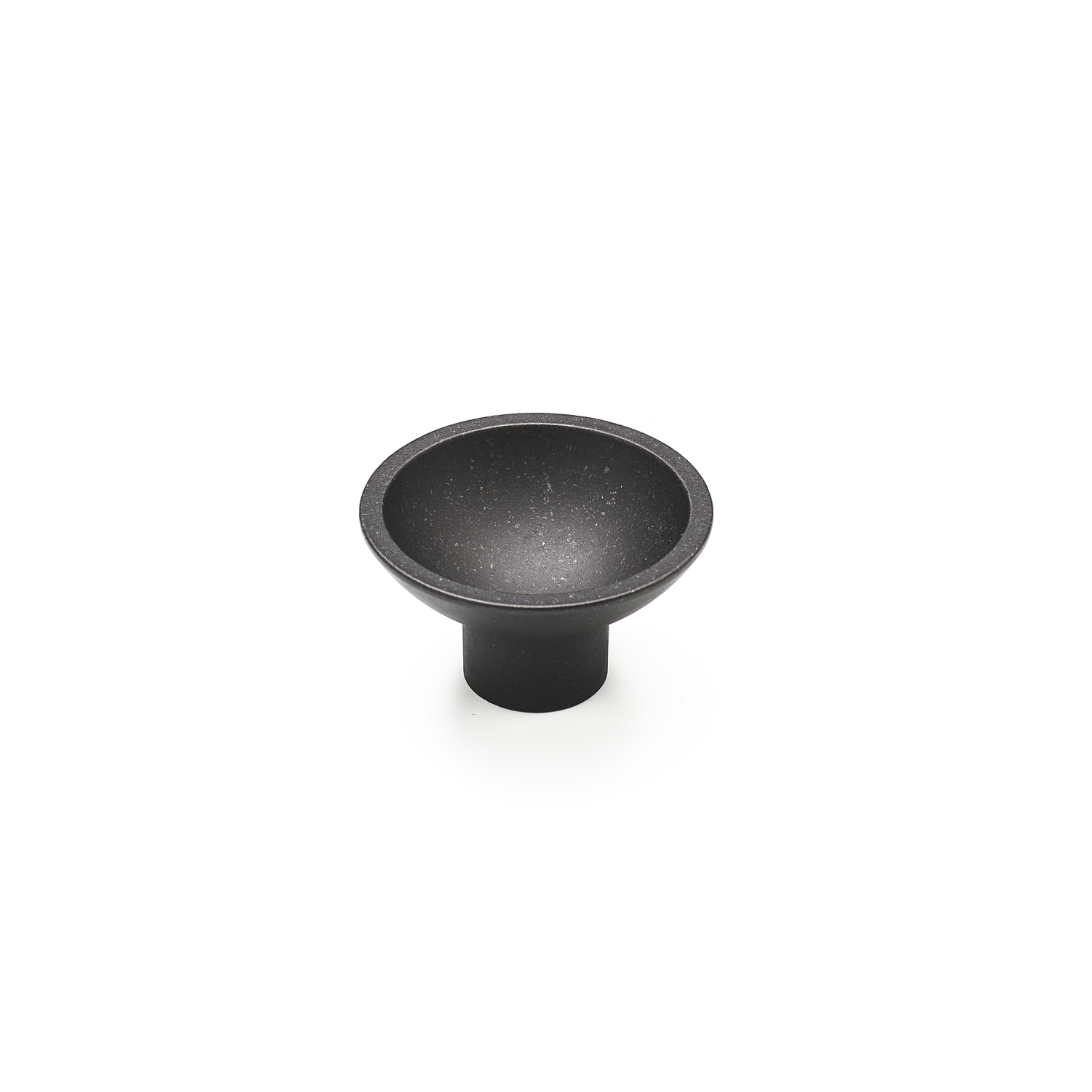 Knop tazza ø50x30 zamak mat zwart ijzerkleur