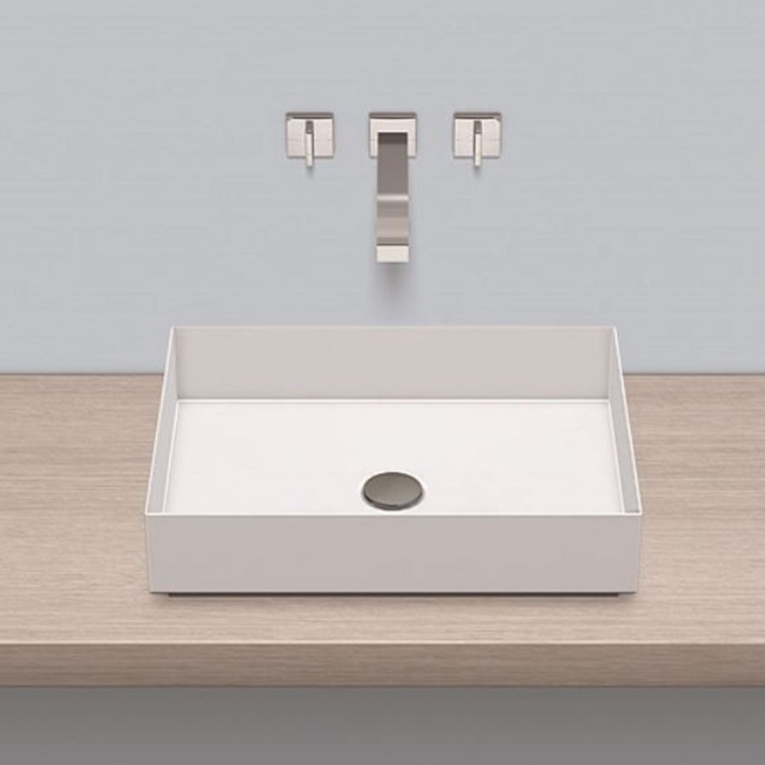 Alape ab.me500 wastafel opbouw 500x375x115mm witzo zonder kraangat, zonder overloop