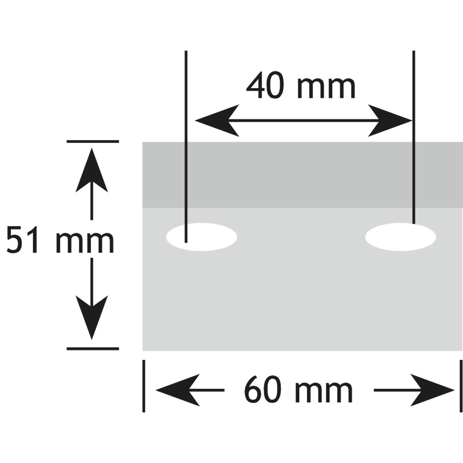 Ophangprofiel 60mm verzinkt