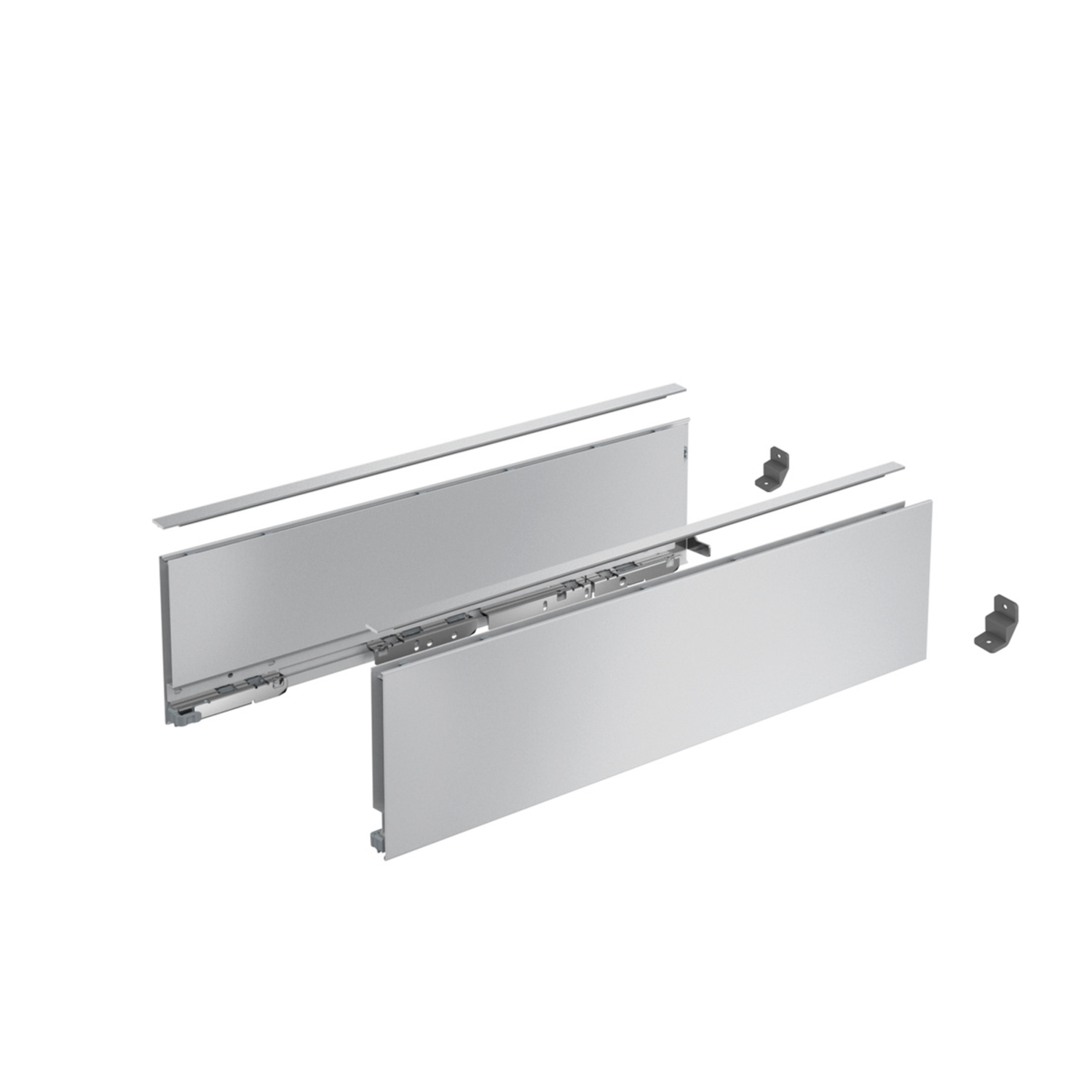 AvanTech YOU set côté tiroir h139 l500mm argenté g/d sans Fixation Frontal e