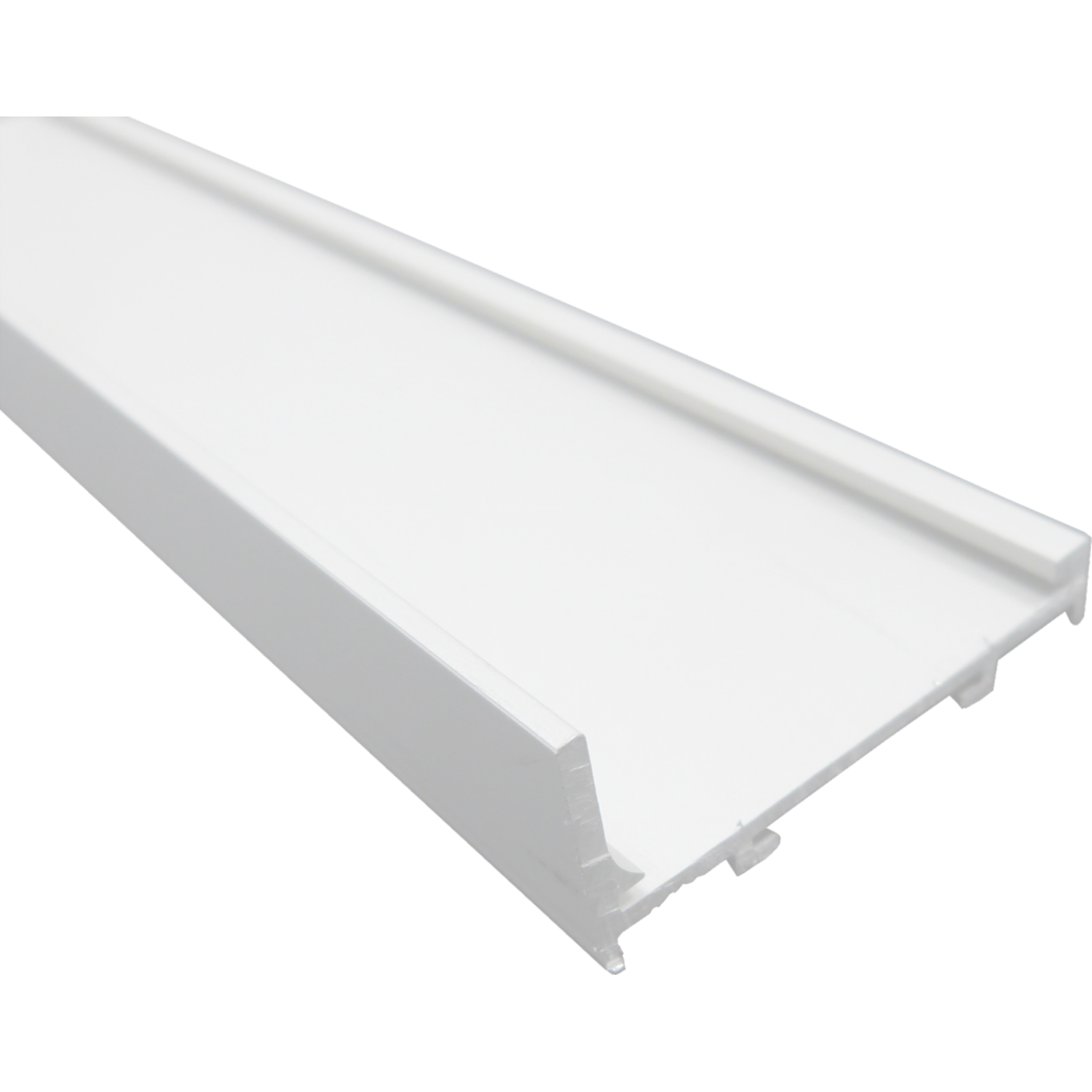 Profil poignée en L blanc pour strip decor 5000mm 