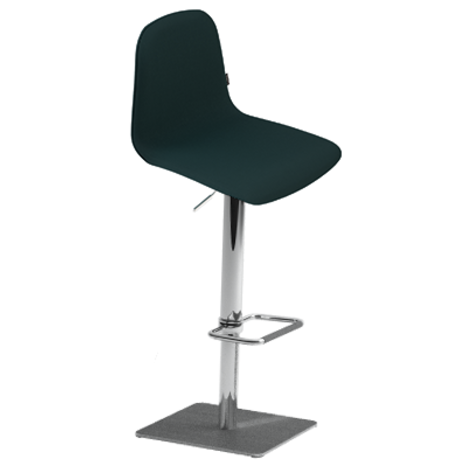 Tabouret lemon rvs carré|nobel anthracite 