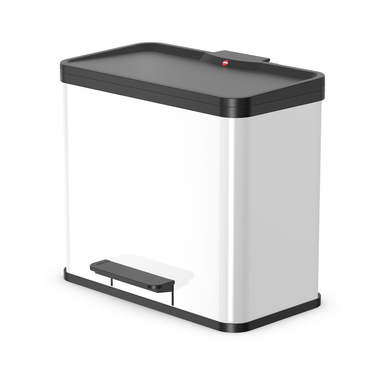 Hailo oko duo plus L blanc 17l+9l h430xl470xp340mm