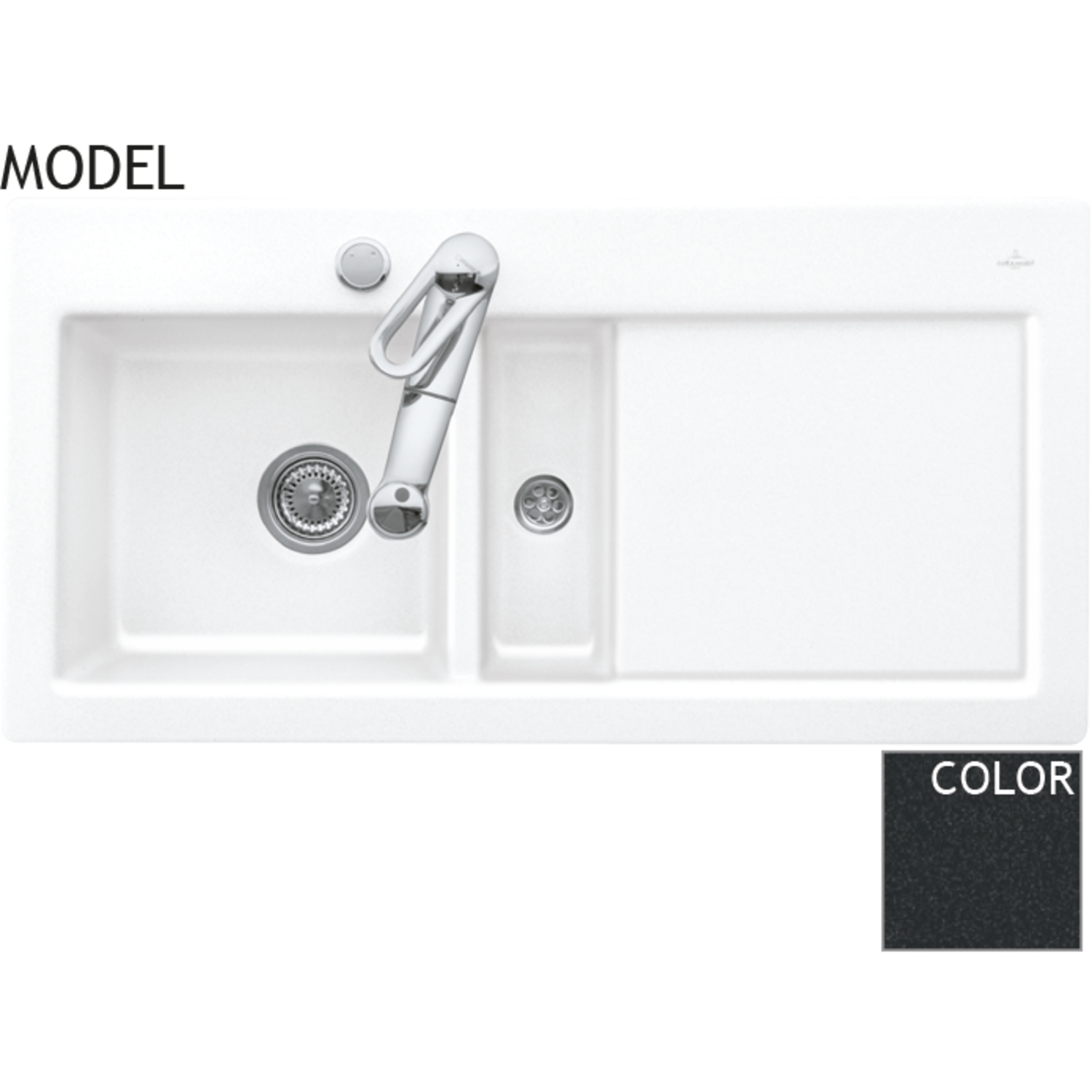 V&B 6770.01.jo subway 60g chromit brillant ceramicplus