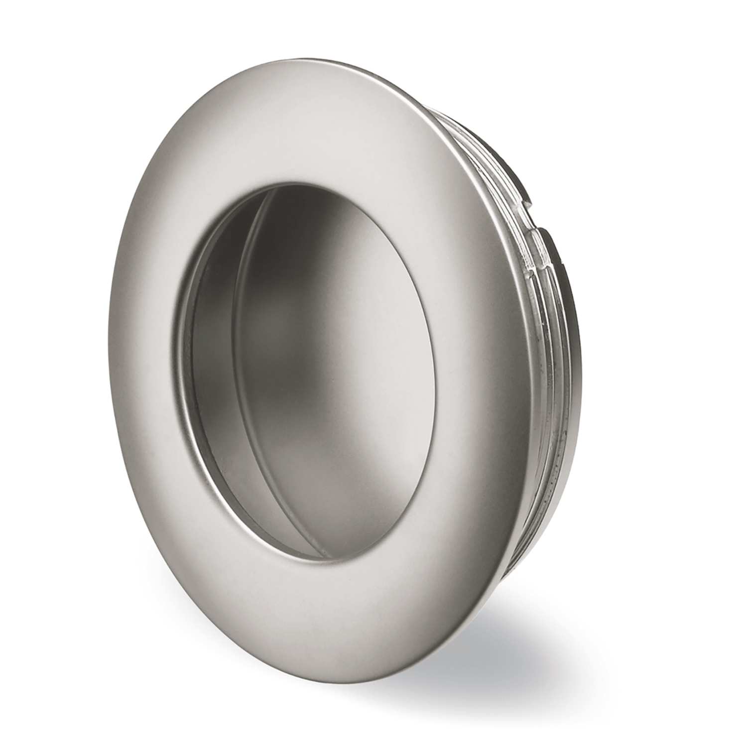 Poignée d'insertion Borgoa, entraxe de perçages 0, H 11 mm, ø 41 mm, Chromé mat