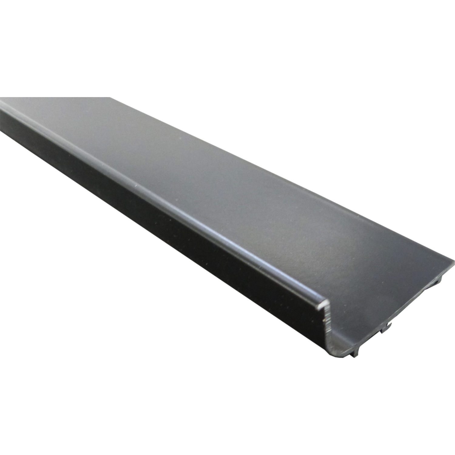 Profil poignee en L alu noir mat r9005 5000mm 