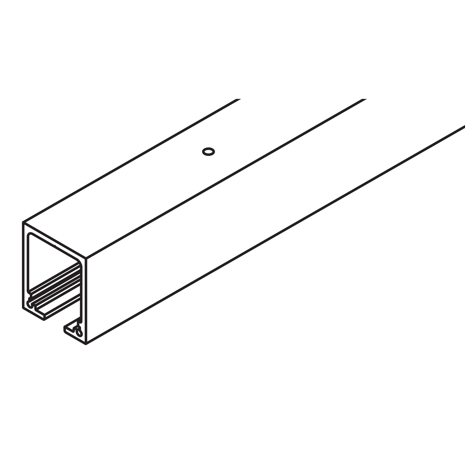 Hawa Junior 160 rail de roulement 6m alu