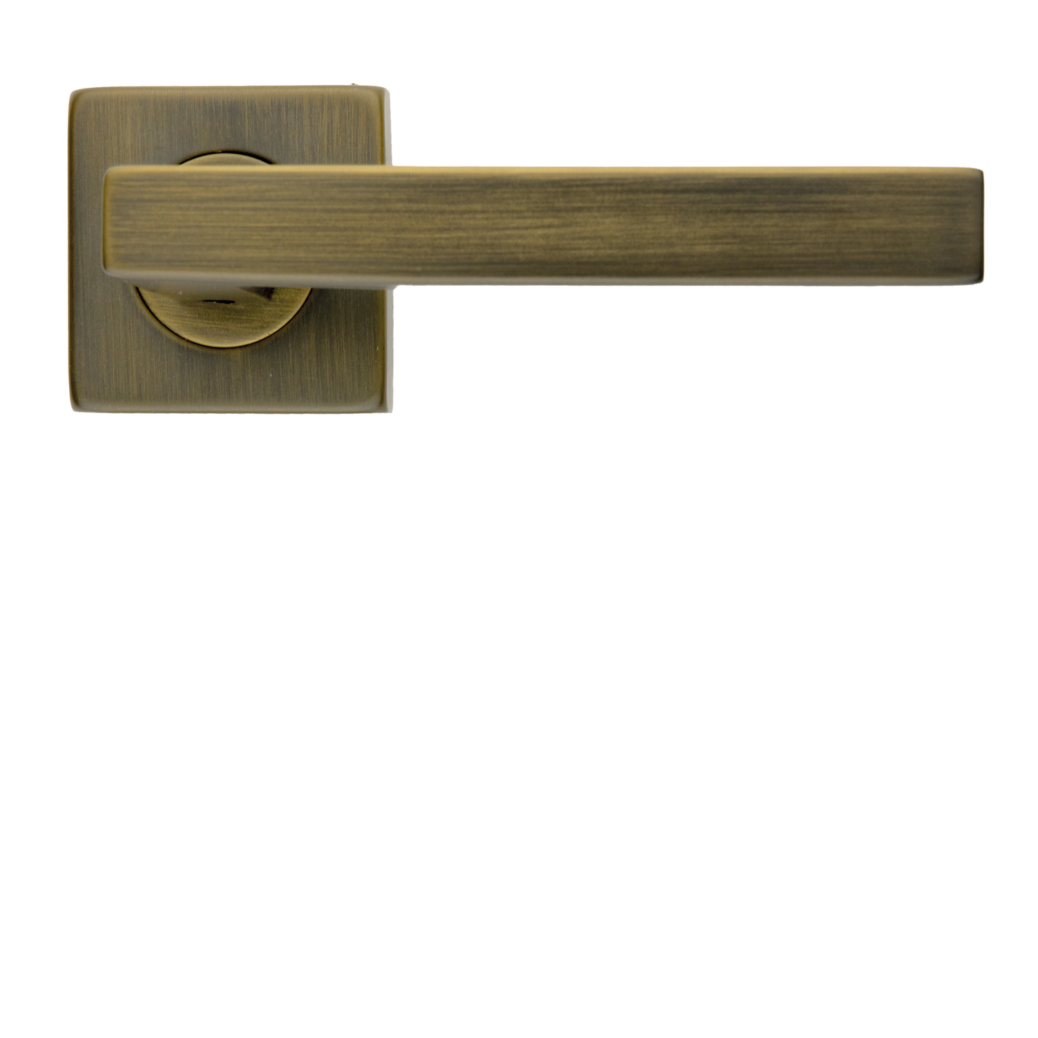Deurkruk Pro kubic shape 16mm mat brons r+no key