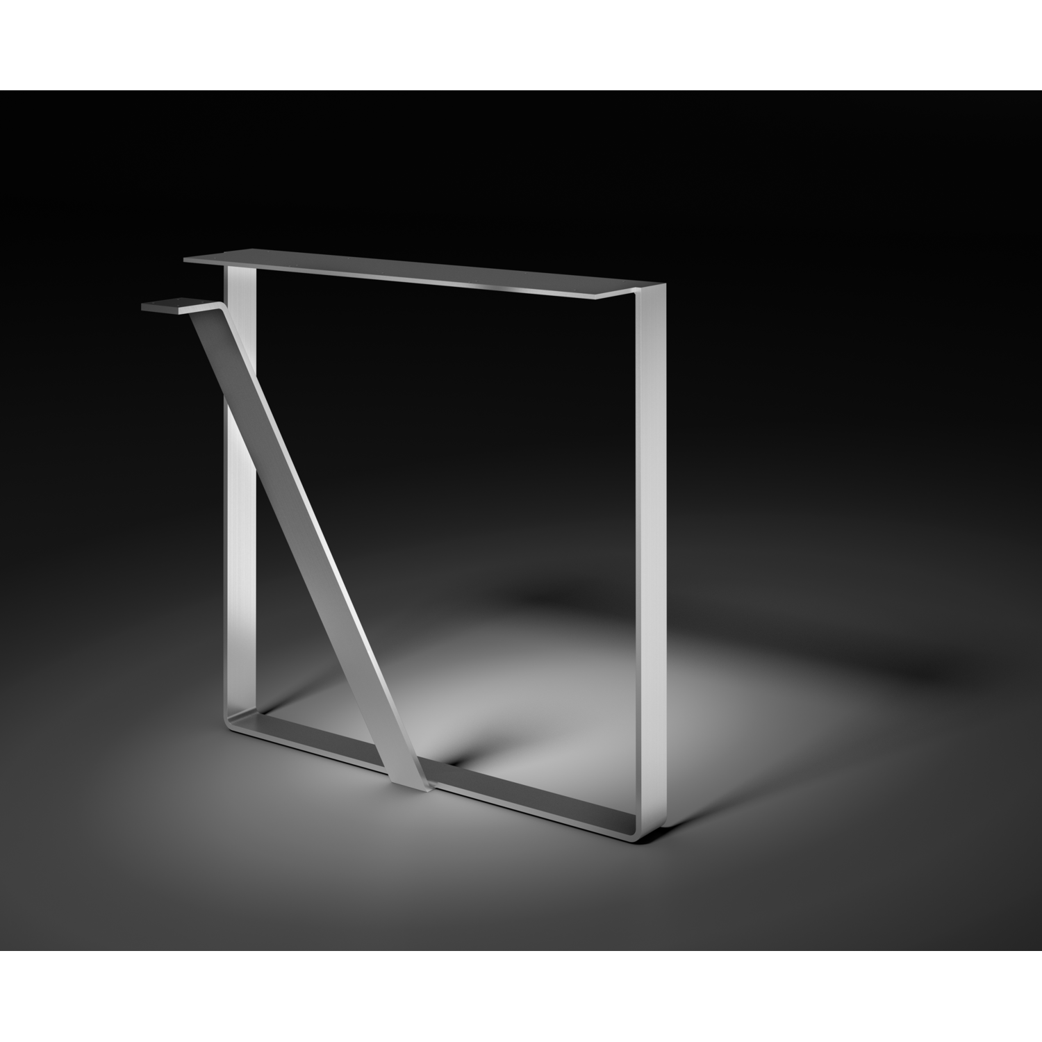 Pied u table libre inox h=690mm/l=700mm  