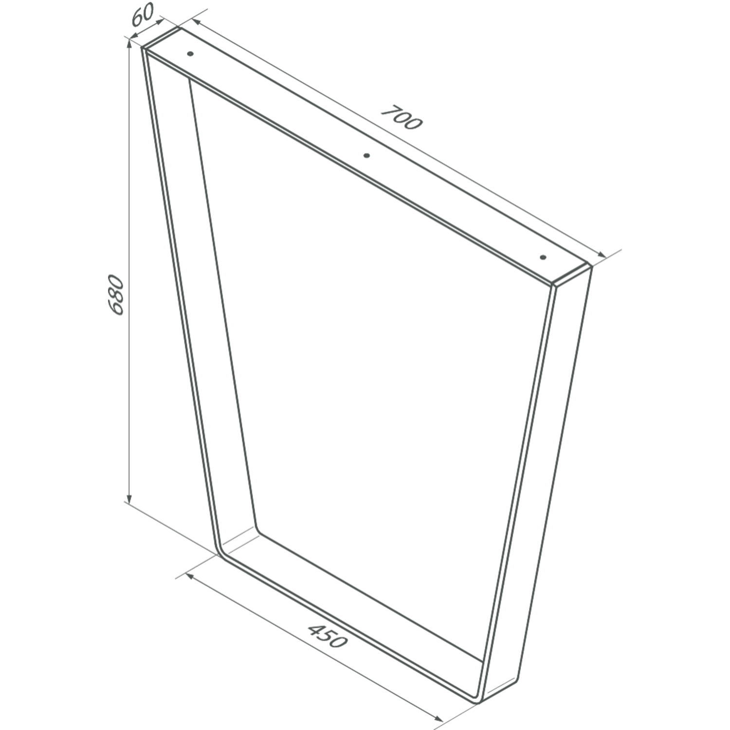 U-poot victoria aanbouwtafel rvs