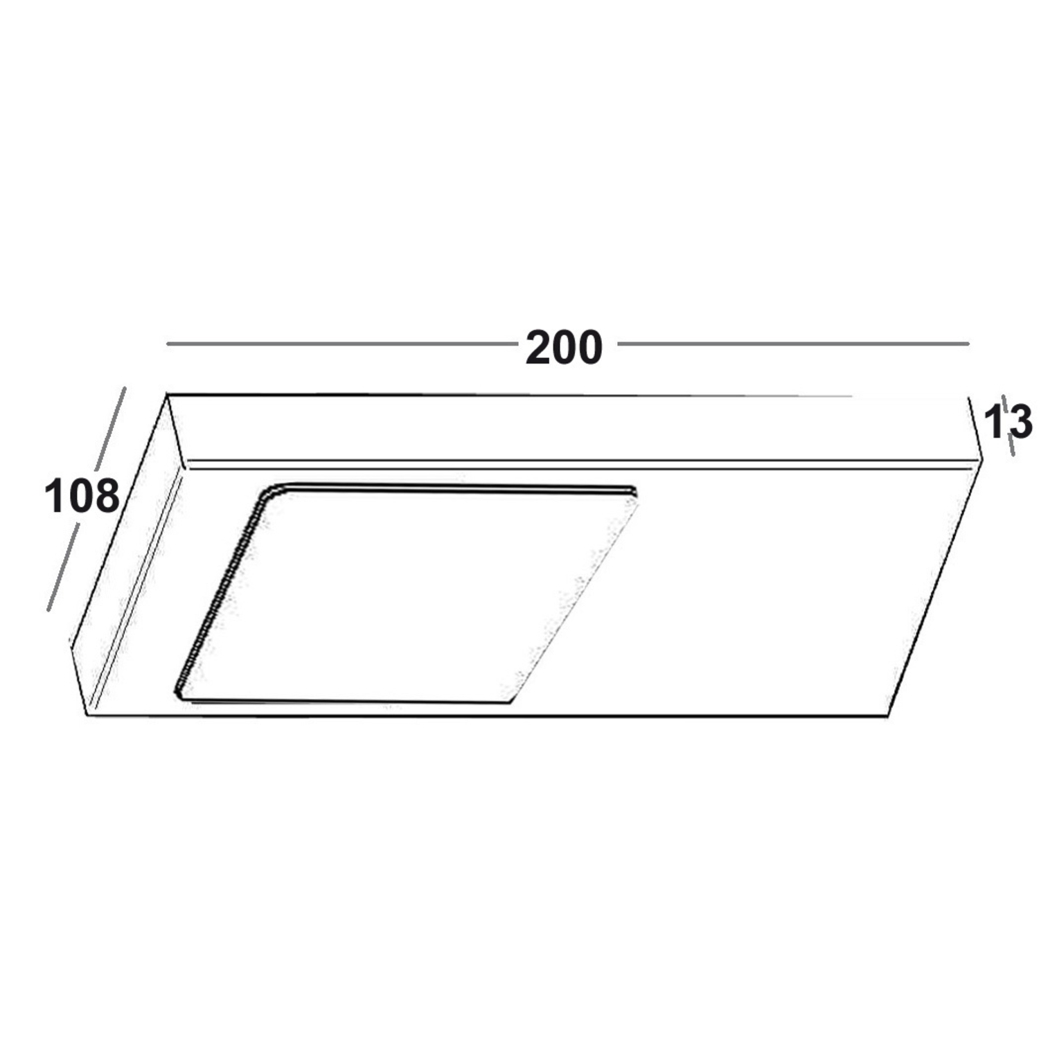Tadeo XL led-Set 3 x 5.4w 12V 4000K RVS+schakelaar