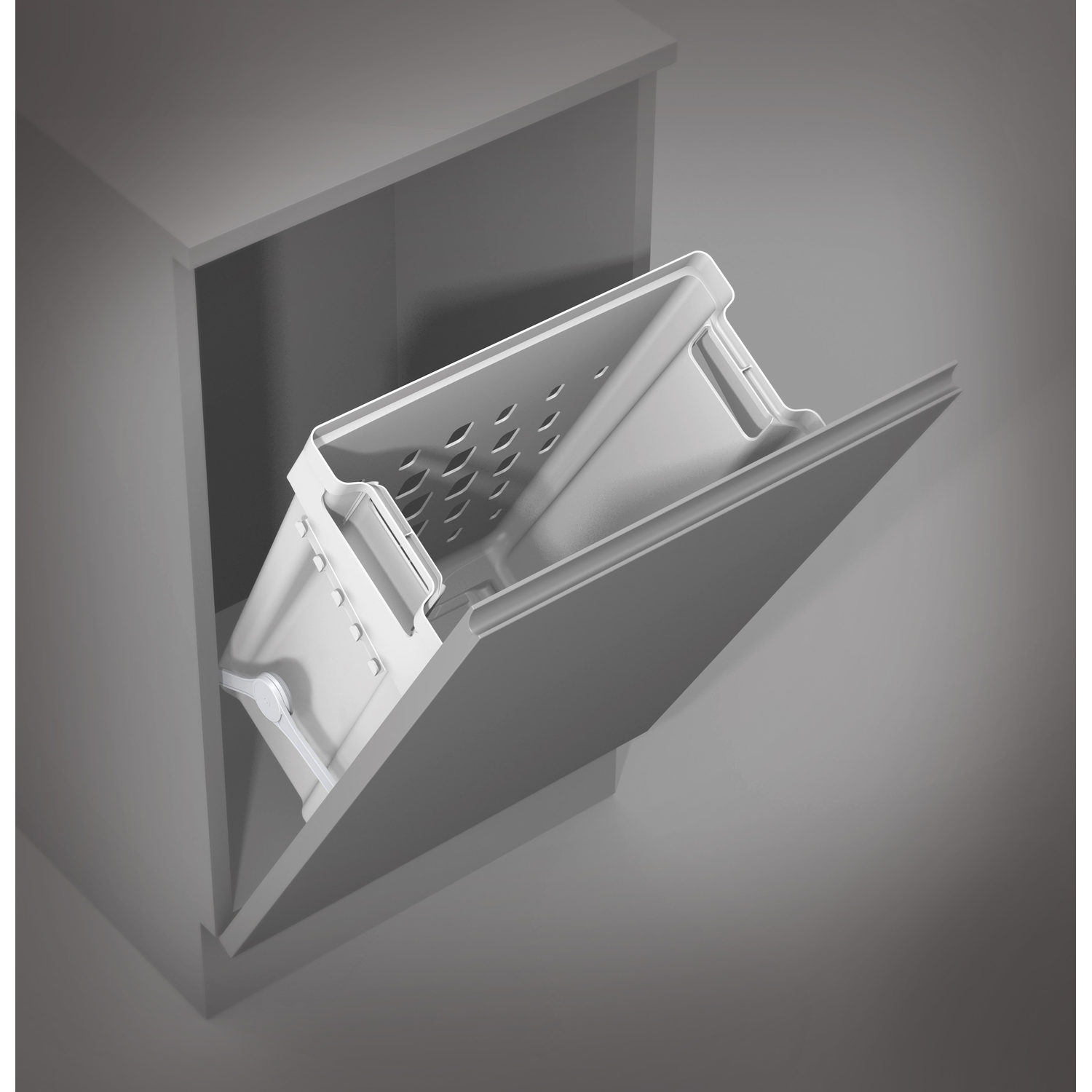 Laundry system c.500mm 40l blanc 