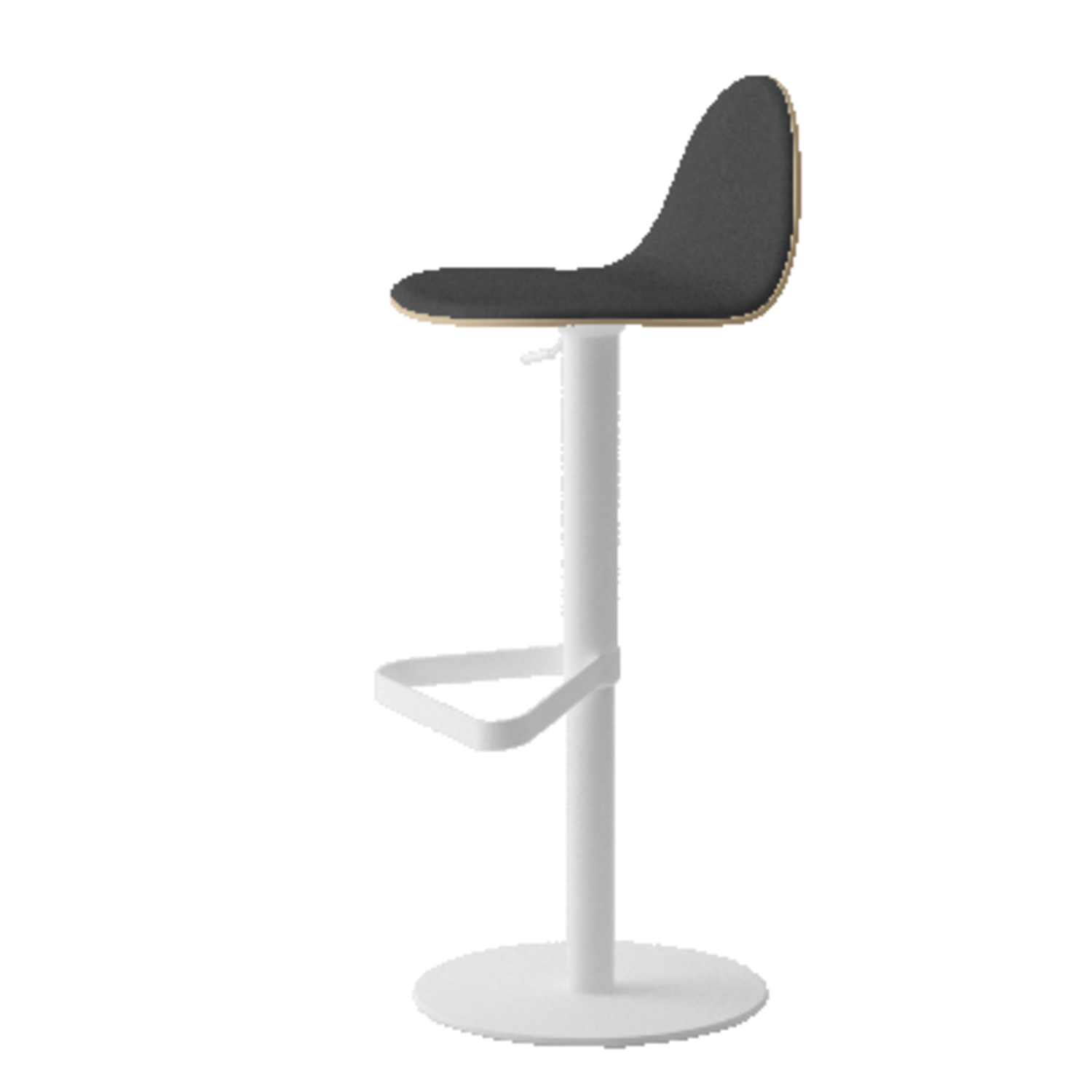 Tabouret tabu tes blanc rond|mystic anthracite 