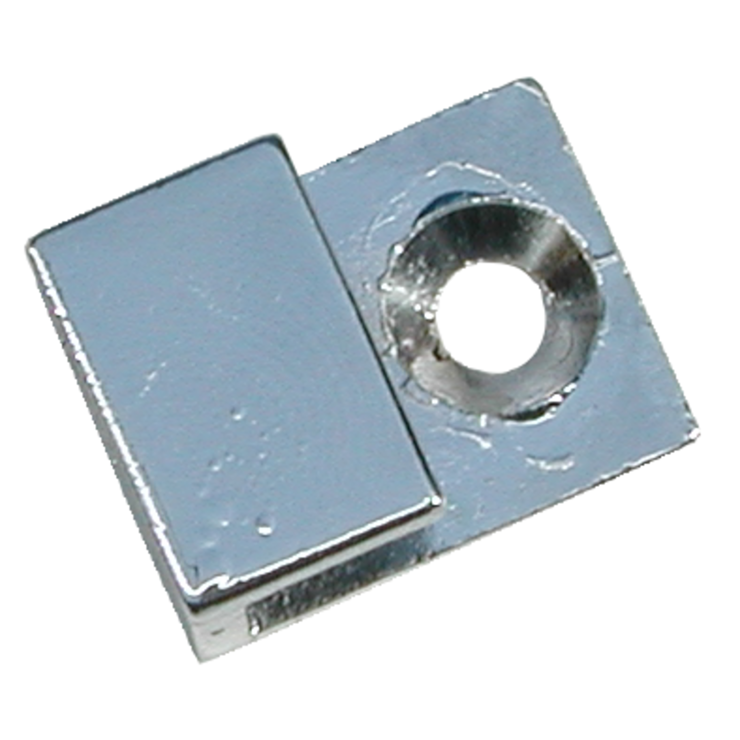 Porte-miroir fixe pr 6mm chrome 