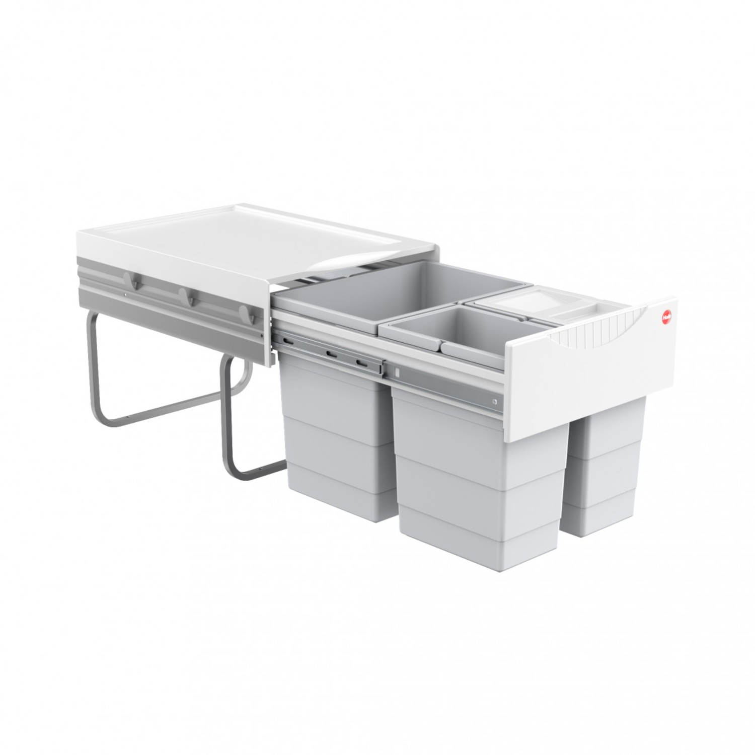  hailo tandem R ii poubelle 18 L x 2x 8,5l gris 