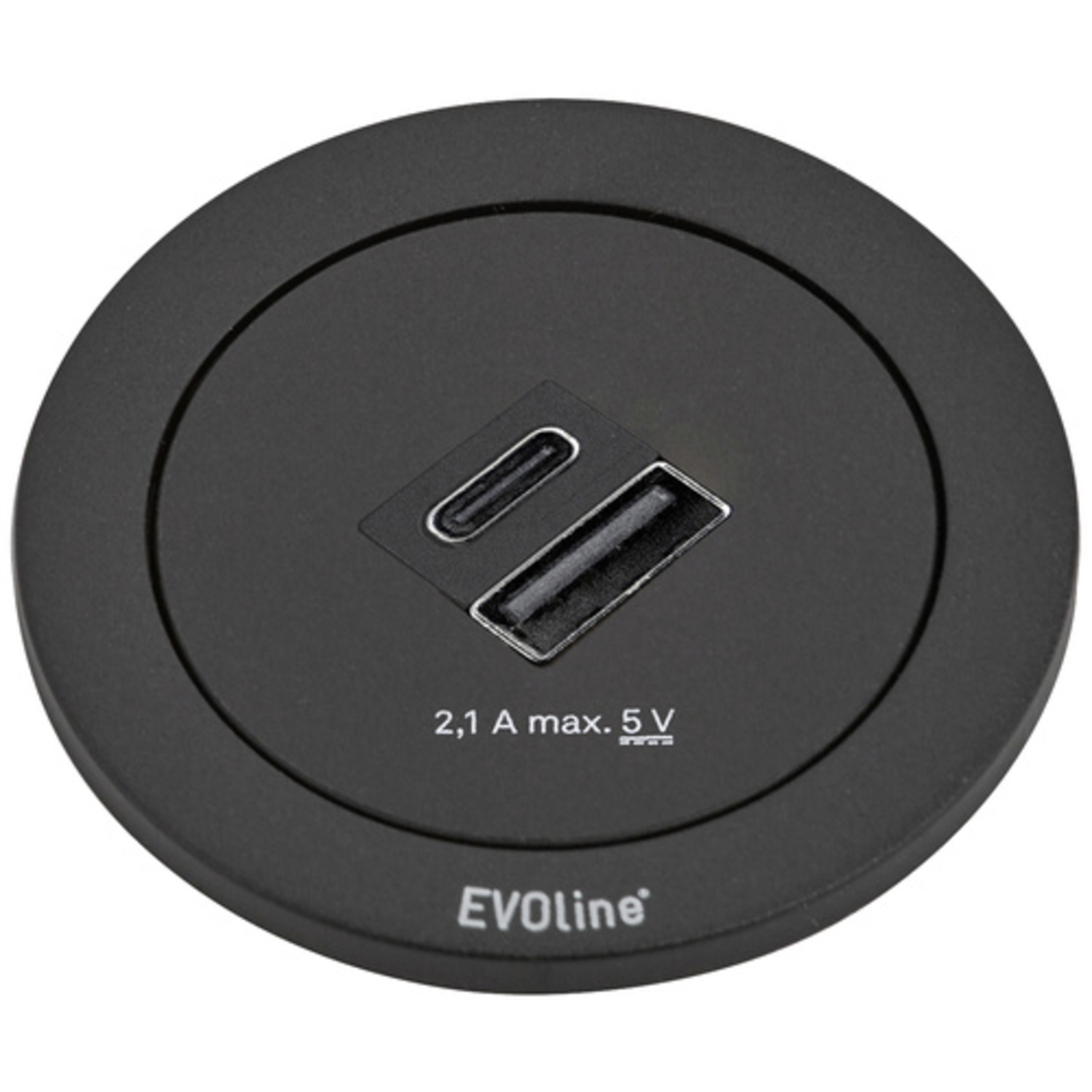 Evoline One usb a/c charger 5v 2.1a noir 