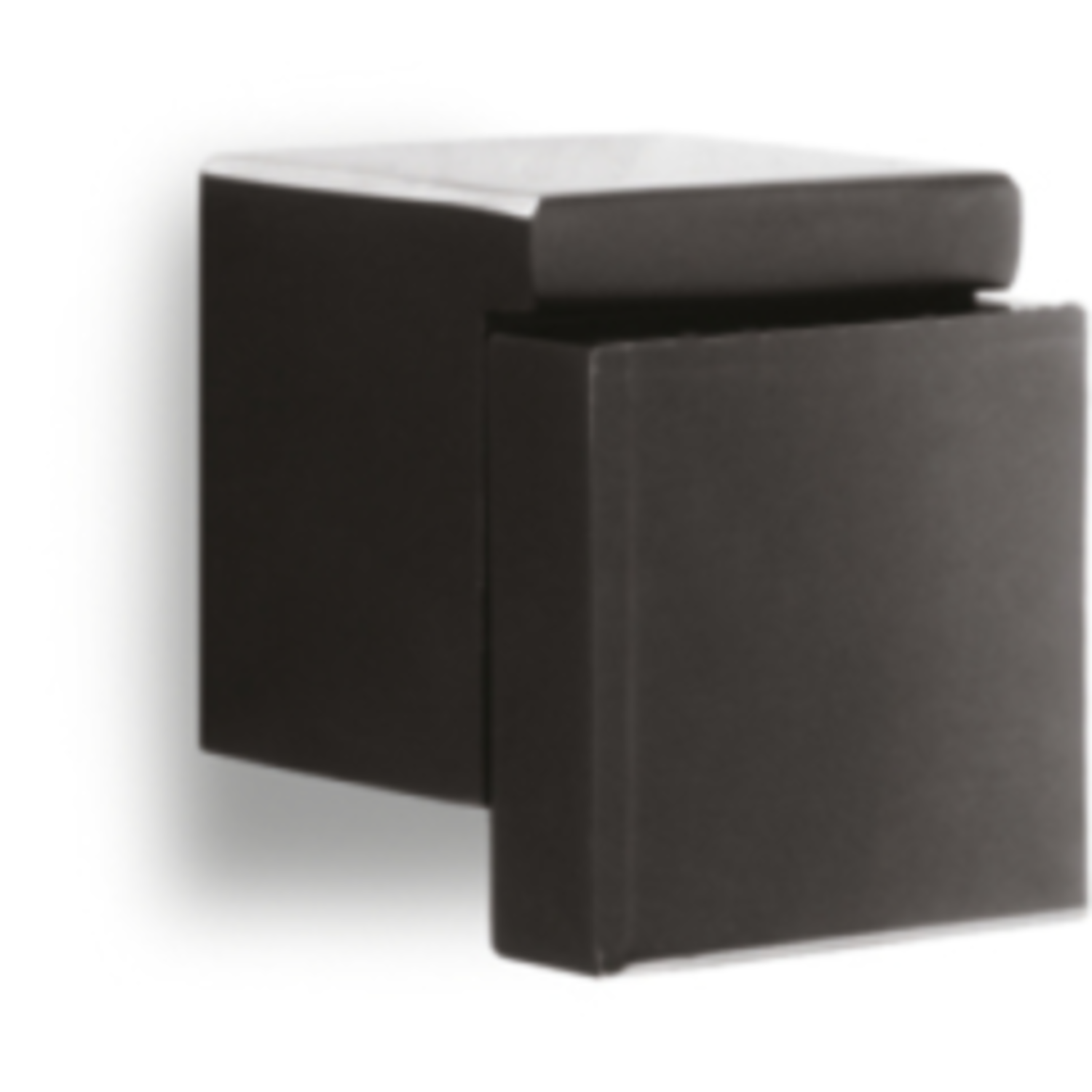 Bouton electum 102 alu noir mat 25x28x33mm 