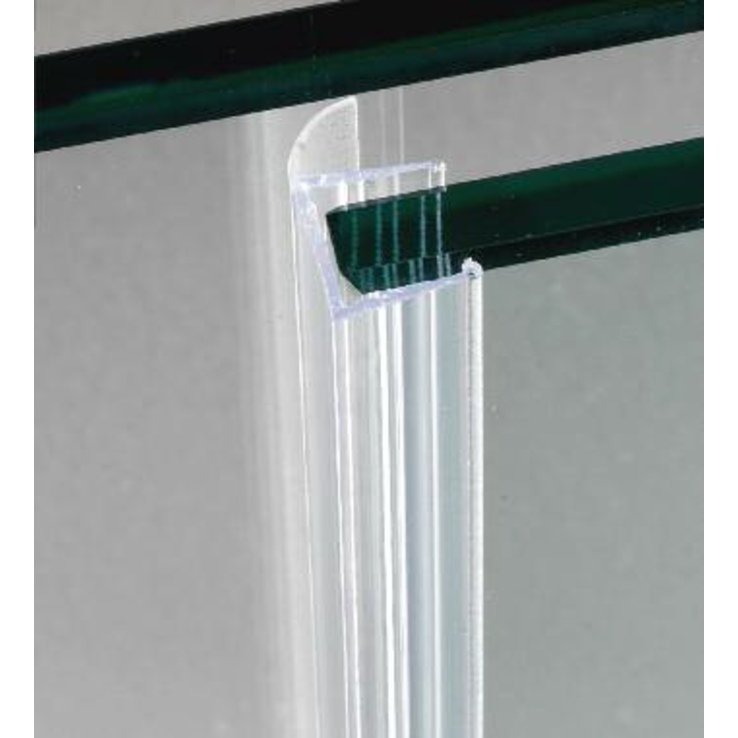 Dichting met zijlip l2200mm voor glas 10/12mm