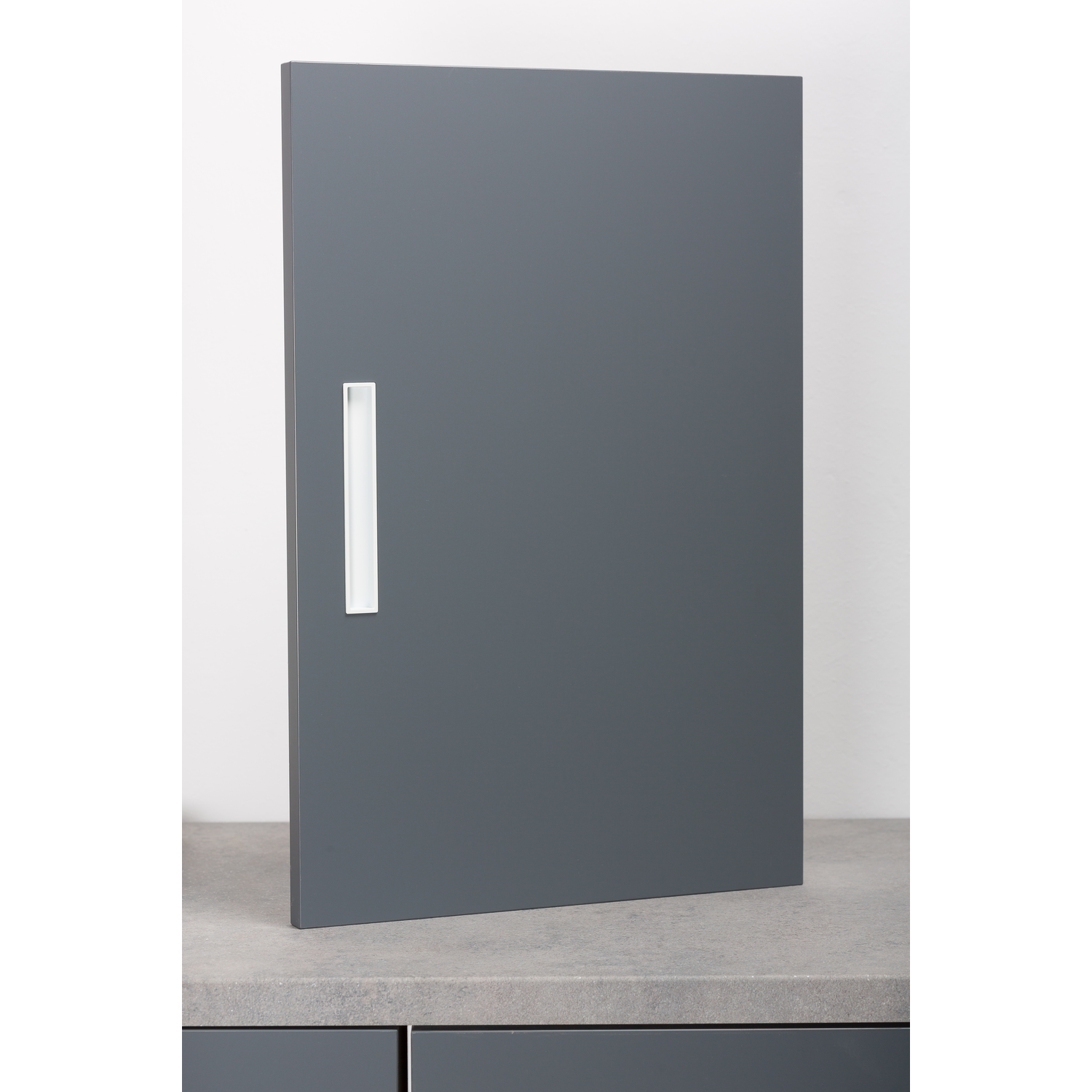Greep CUBIC L160 zamak mat wit