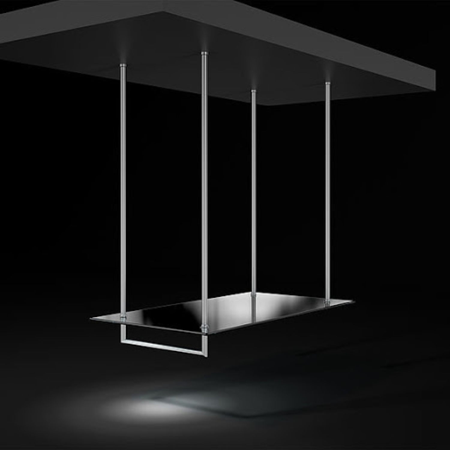 Ophangsysteem "leonardo" rvs d:20mm l:1000mm