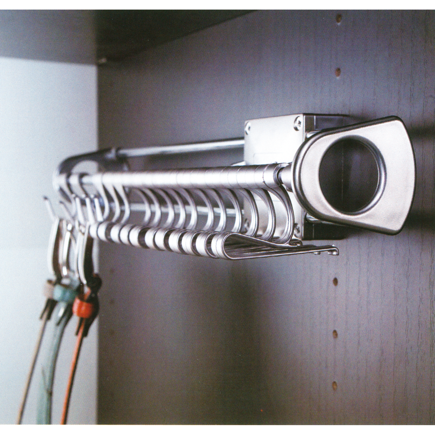 Supp.plastr+ceint.p430mm chrome extensible  