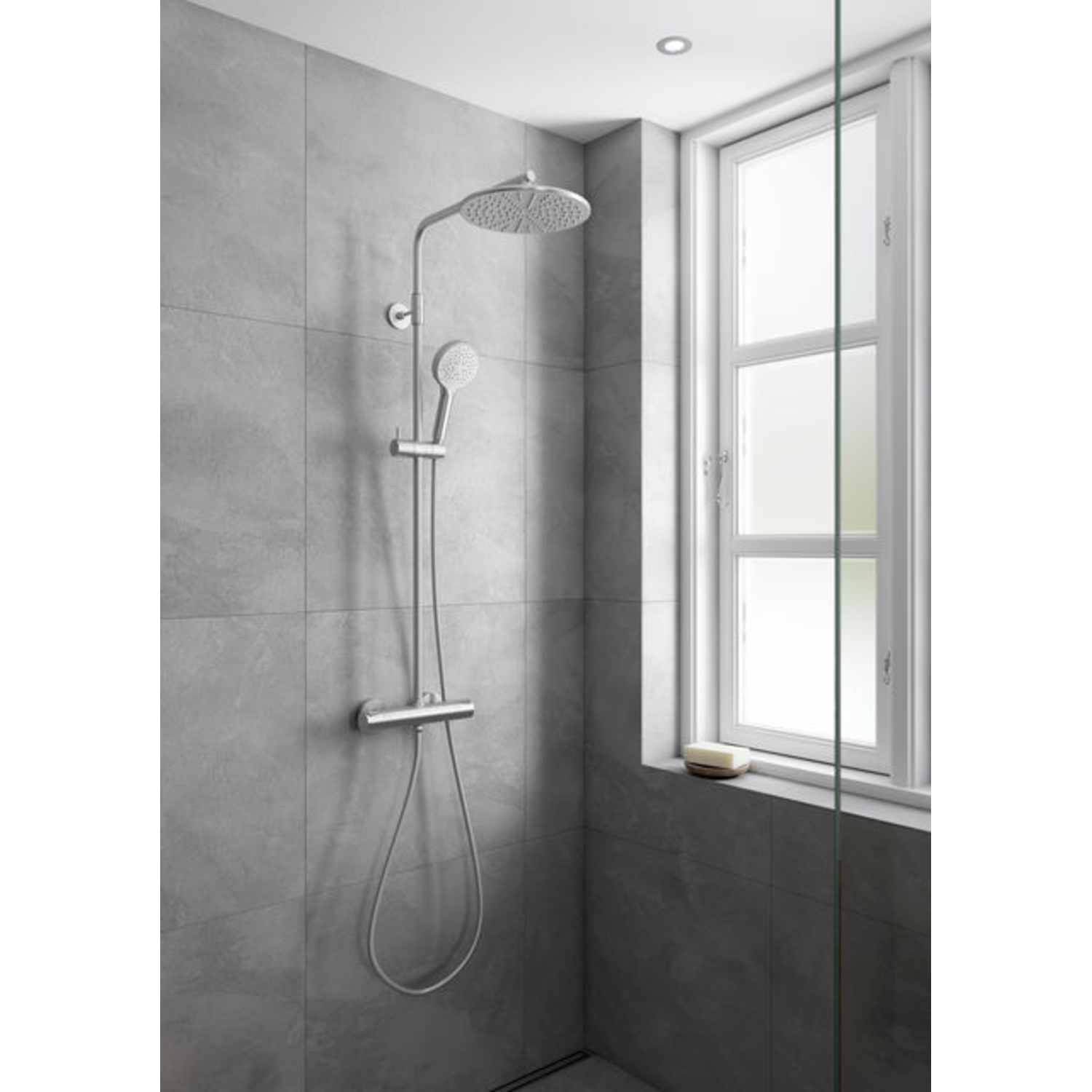 Damixa silhouet set de douche acier  