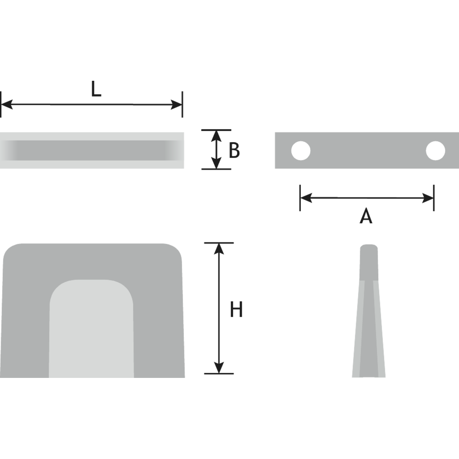 Knop caravelle 32mm wit