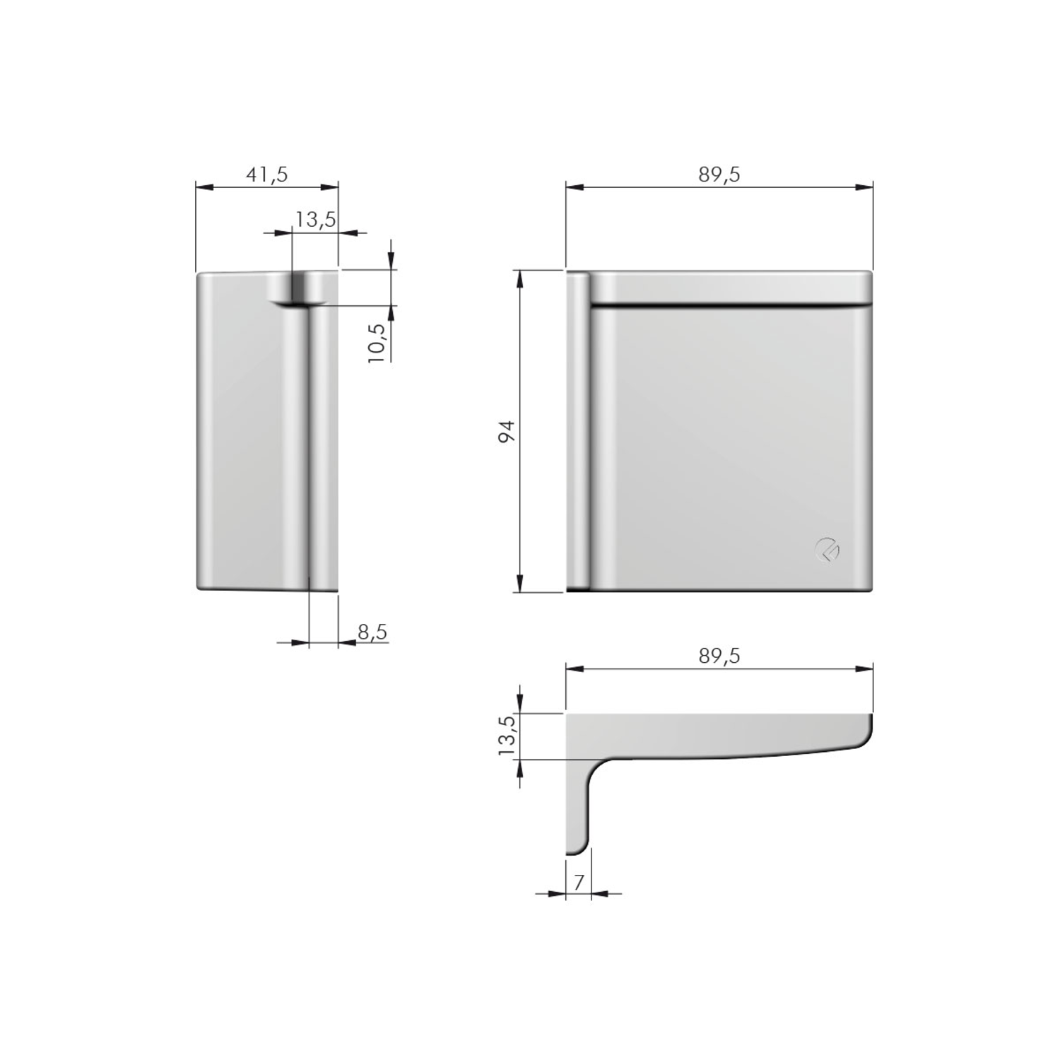 Libra H11 cache anthracite droite  
