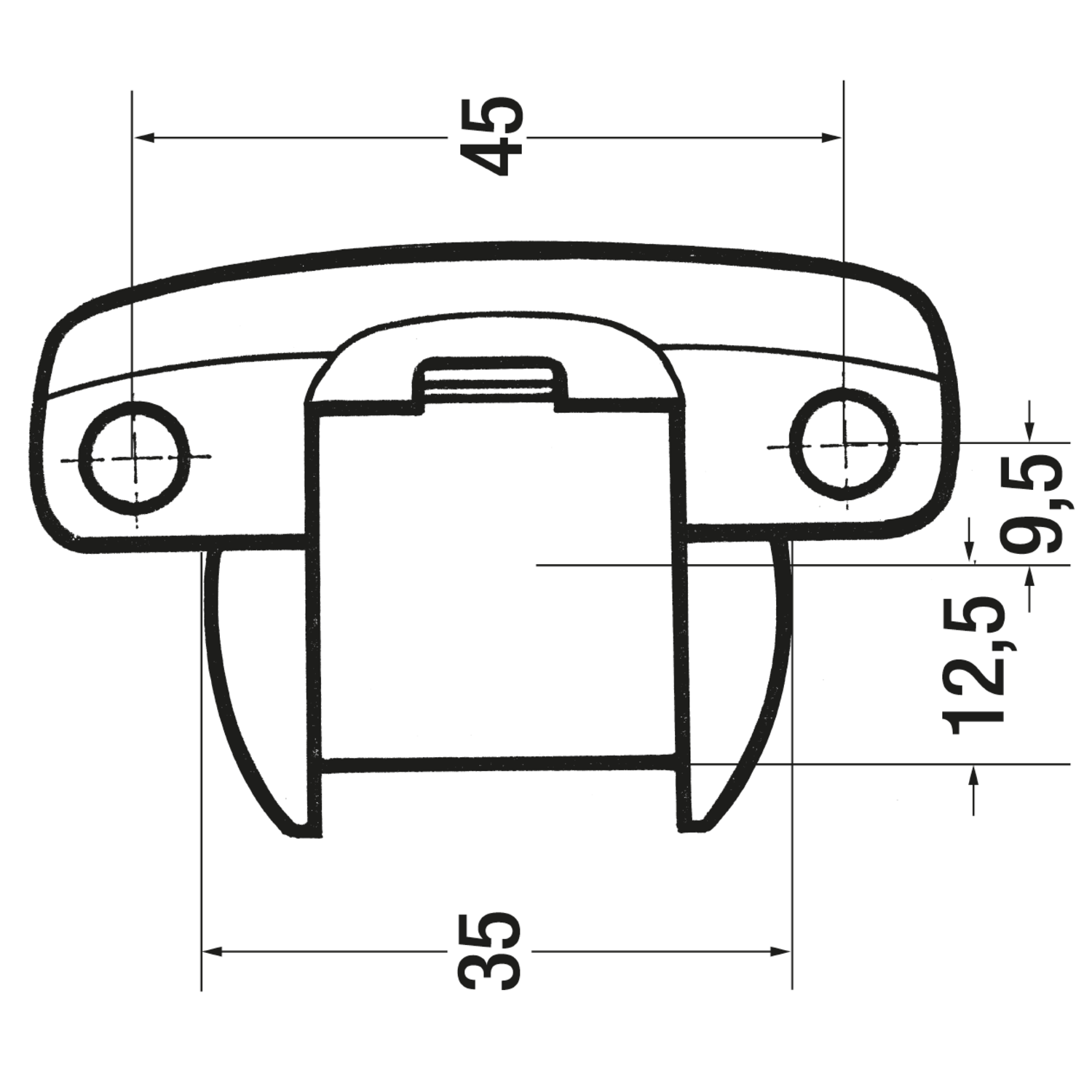 Charniére projet boîtier mb-6010 8010 tourillon 
