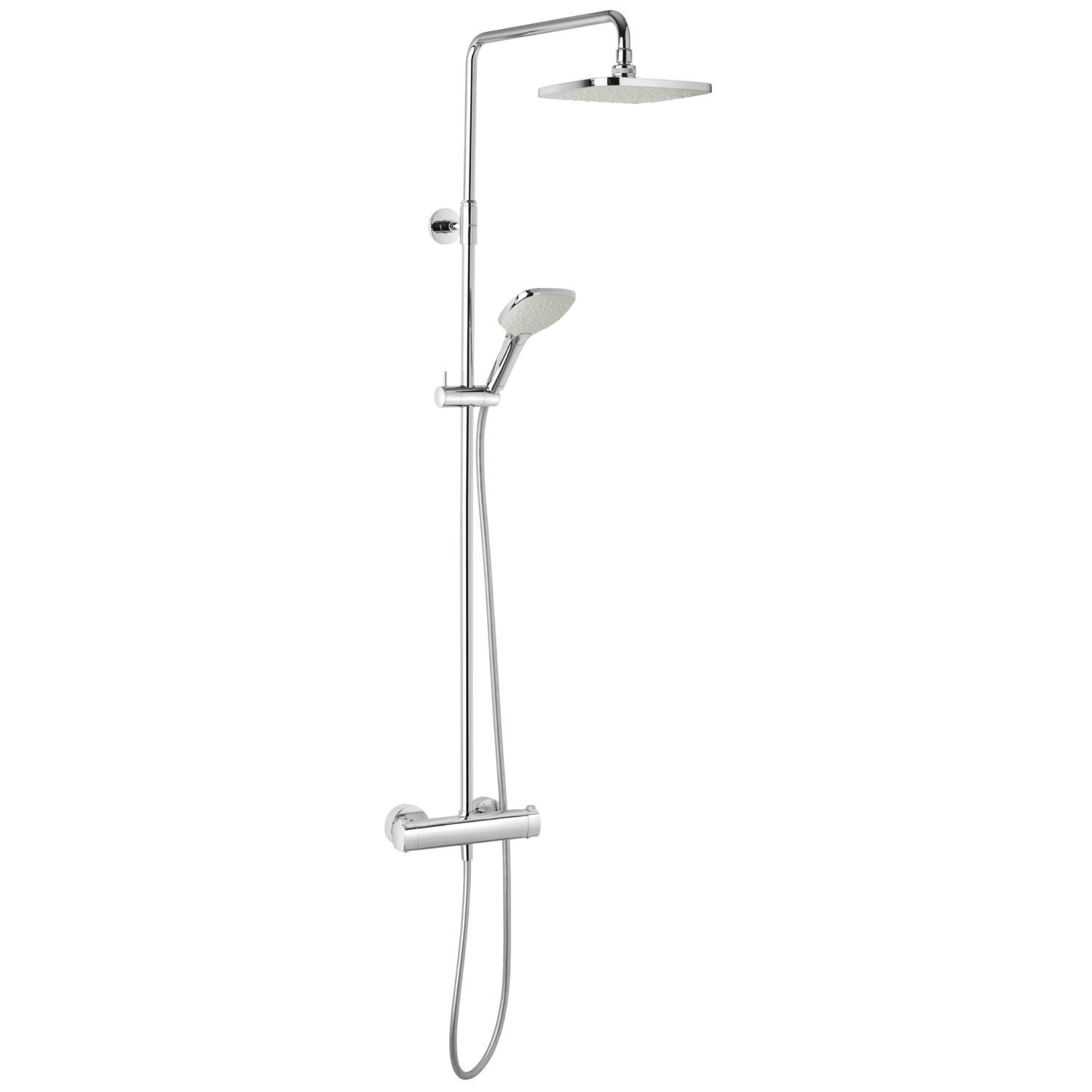 Pine doucheset thermo.mengkraan chroom / zilver