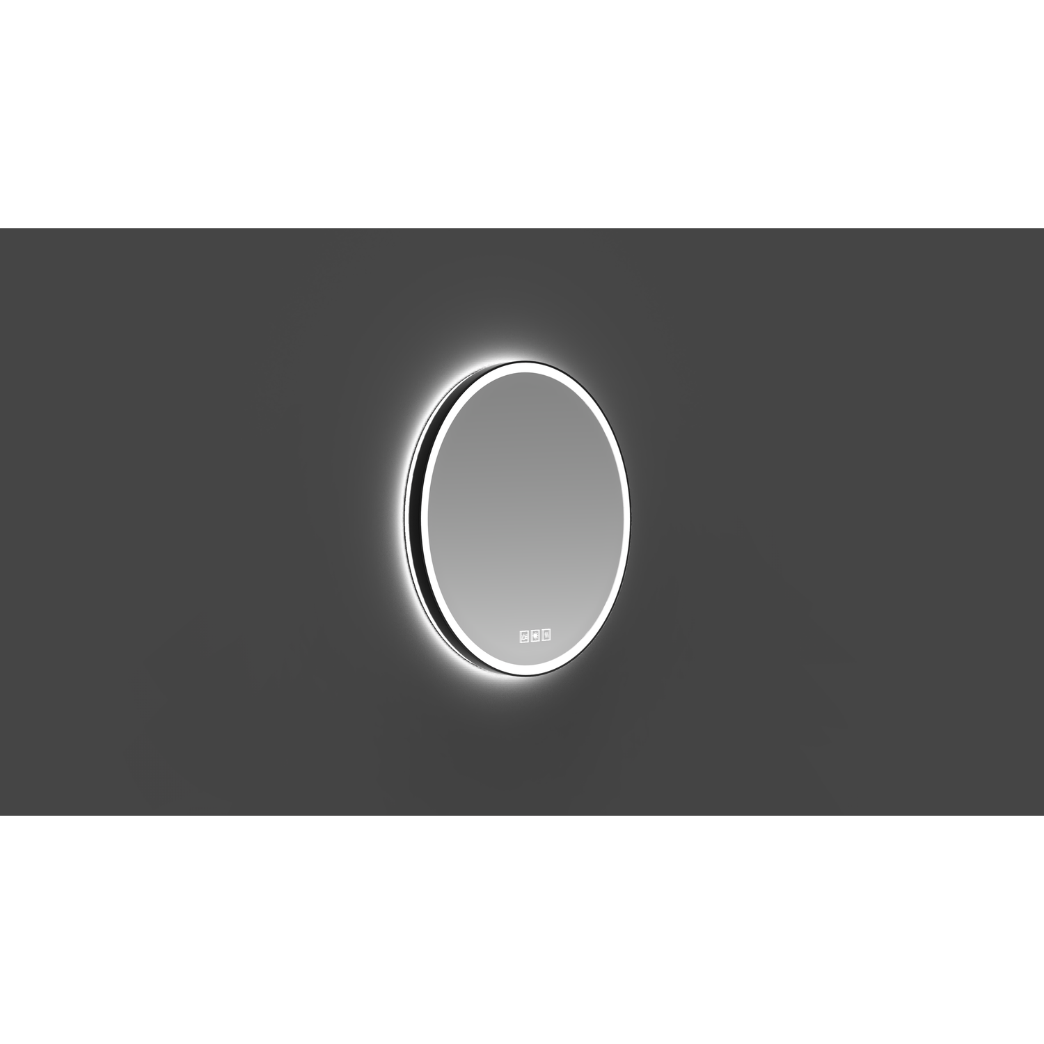 Spiegel rond d700mm+spiegelverwarm.+zwarte ring +kelvin change